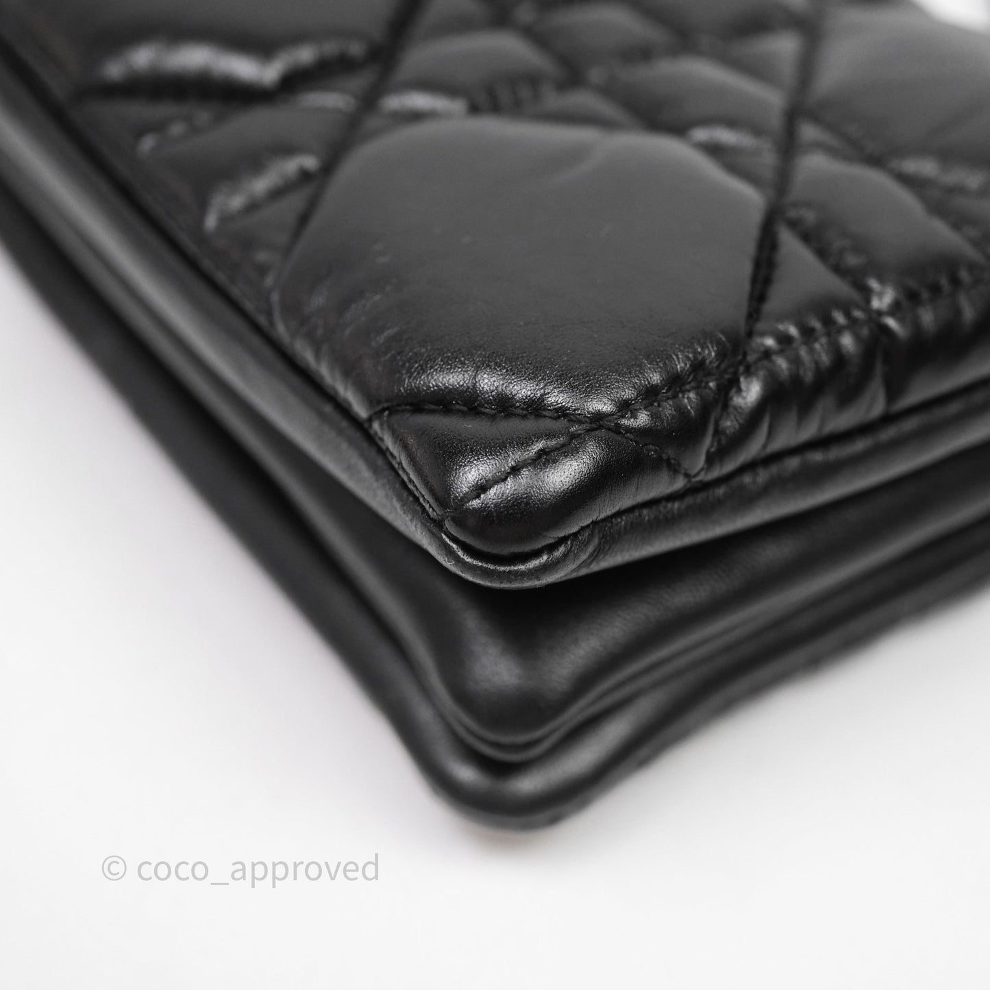 Christian Dior Mini Caro Bag Black Macrocannage