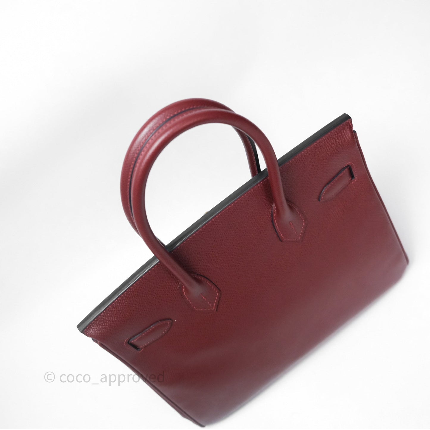 Hermès Birkin 30 Retourne Rouge H 55 Epsom Gold Hardware