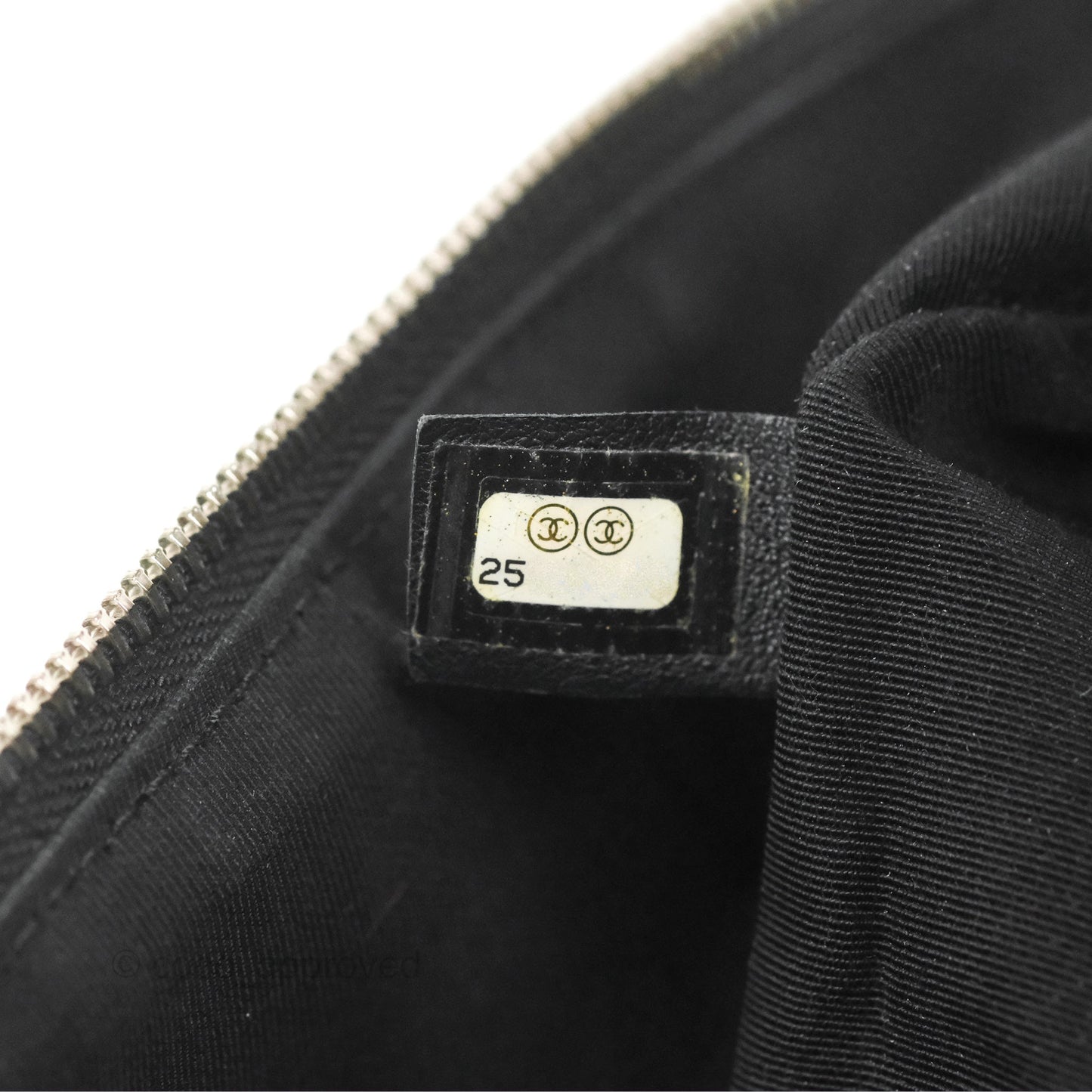 Chanel Aquarium PVC Backpack Black Crumpled Calfskin Silver Hardware