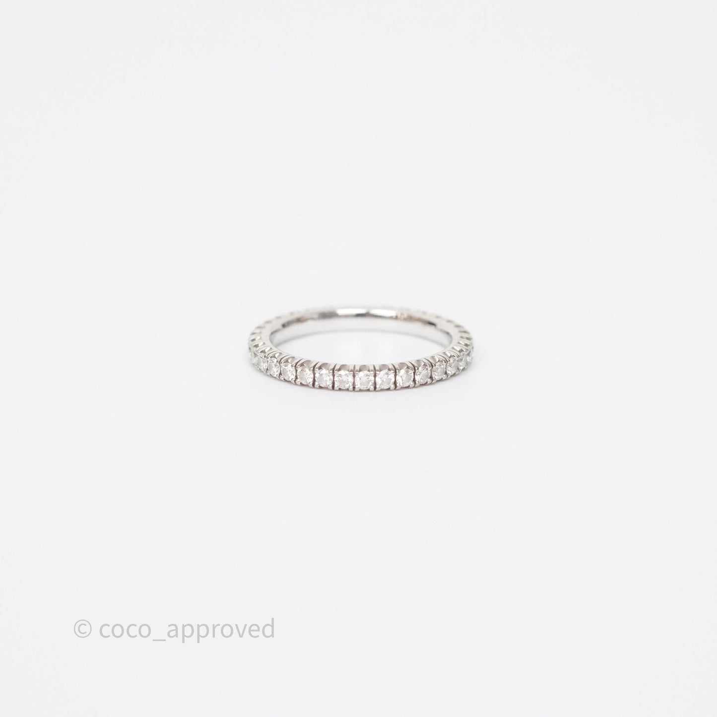 Cartier Diamonds Ring White Gold Size 46