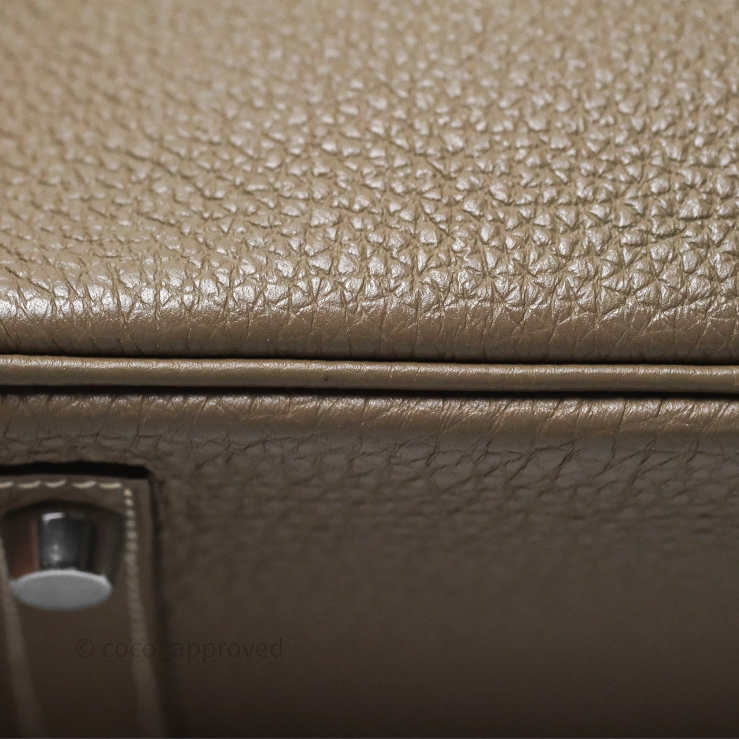 Hermes Birkin 25 Retourne Etoupe 18 Clemence Palladium Hardware