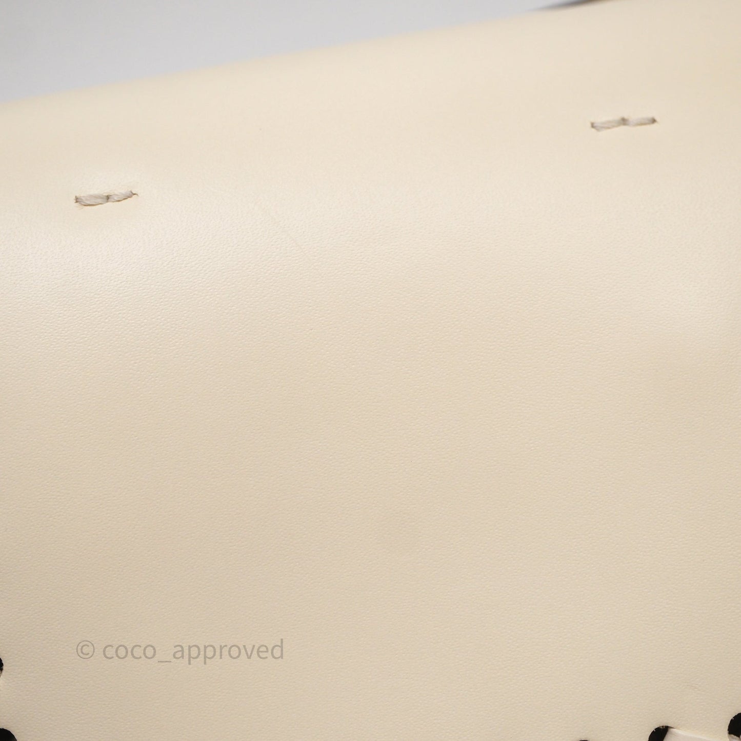 Fendi Braided Leather Baguette Bag Ivory Gold Hardware