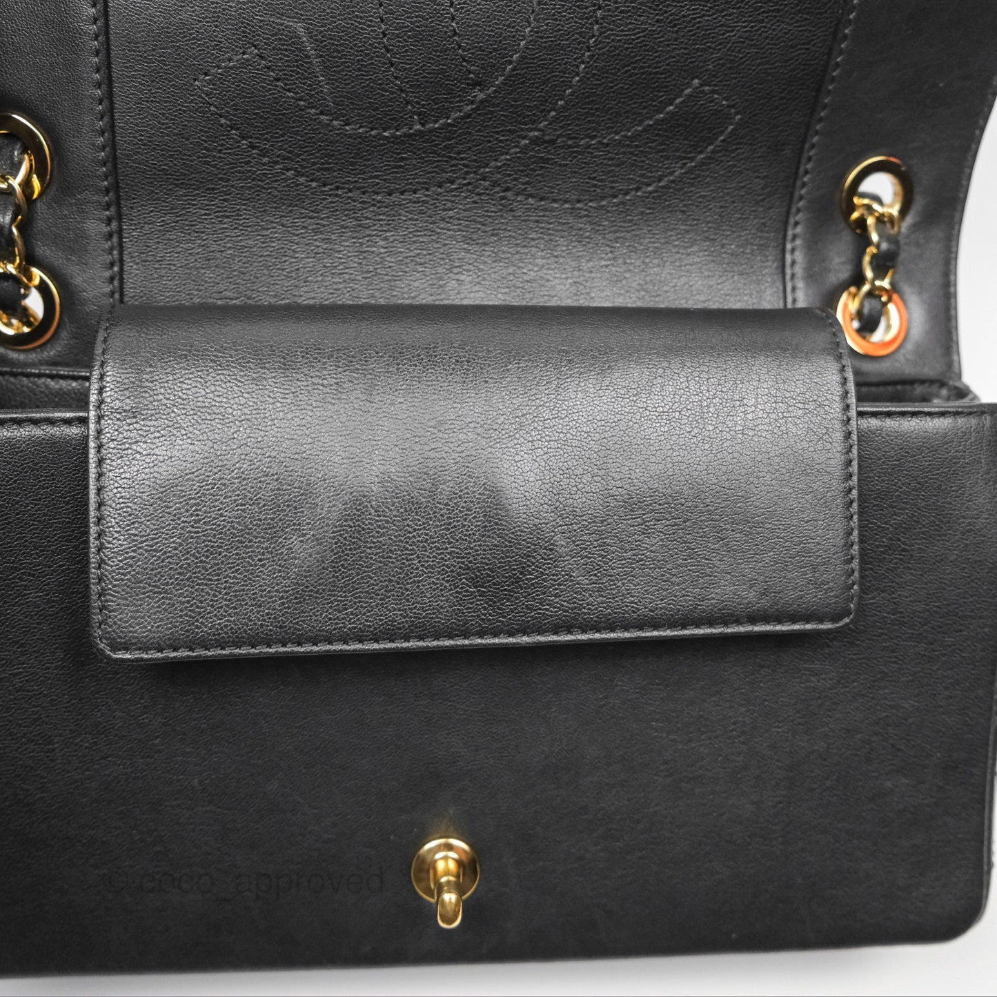 Chanel Mademoiselle Flap Bag Black Calfskin Gold Hardware