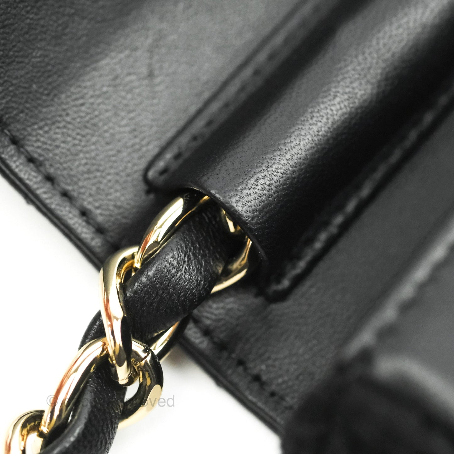 Chanel Mini Bag Black Lambskin Crochet Gold Hardware 22C