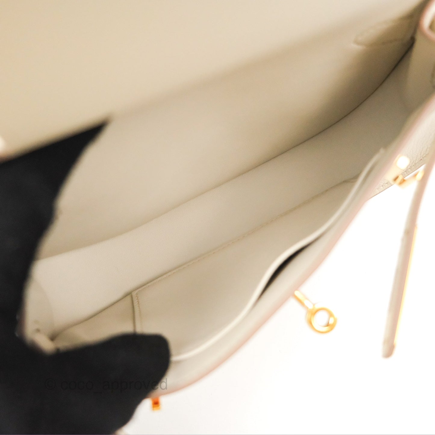 Hermès Mini Jypsiere Beton Evercolor Gold Hardware