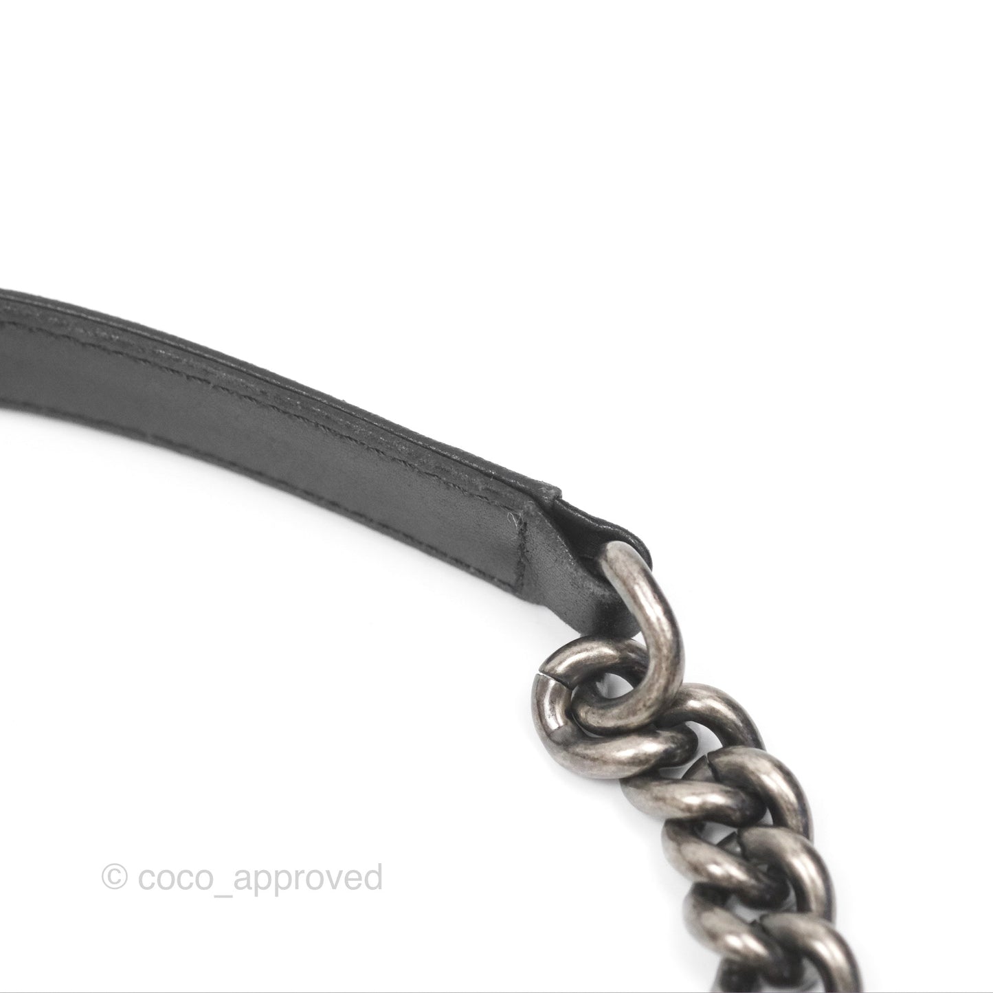 Chanel Quilted Medium Boy Black Lambskin Ruthenium Hardware