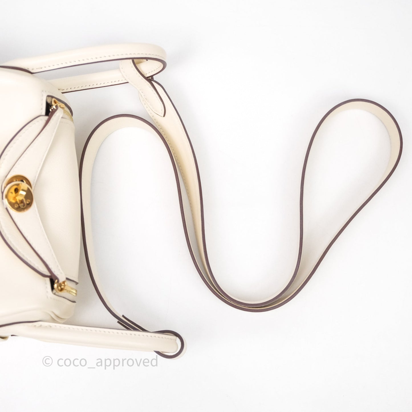 Hermès Mini Lindy 20 Nata I2 Swift Gold Hardware