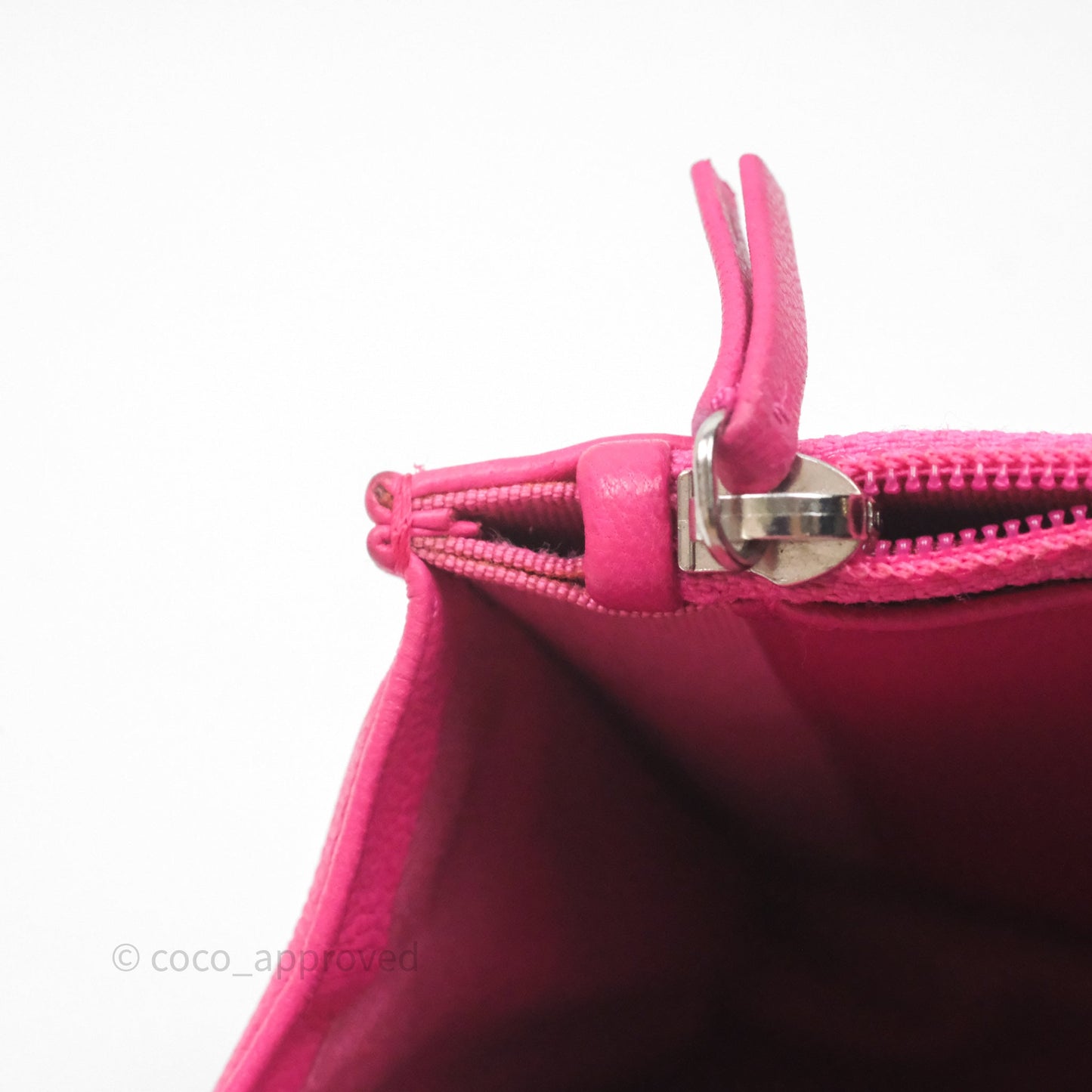 Chanel Quilted Wallet on Chain WOC Pink Lambskin Silver Hardware