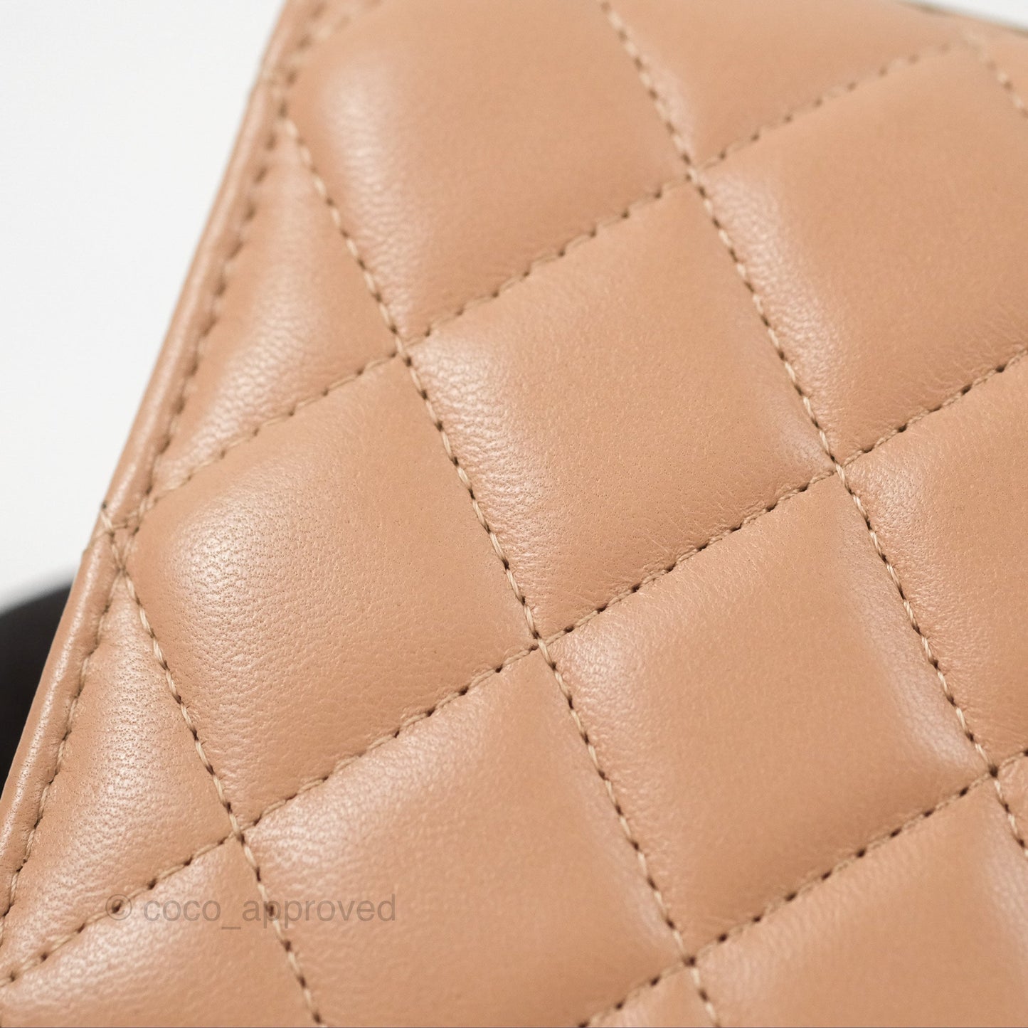 Chanel Trendy CC WOC Quilted Beige Lambskin Gold Hardware