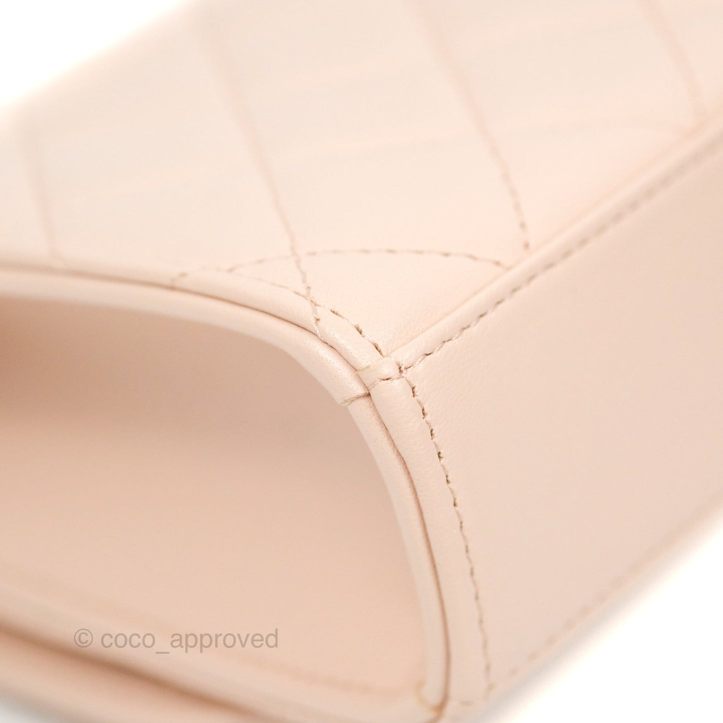 Chanel Mini Quilted Trendy CC Clutch With Chain Light Pink Lambskin Gold Hardware