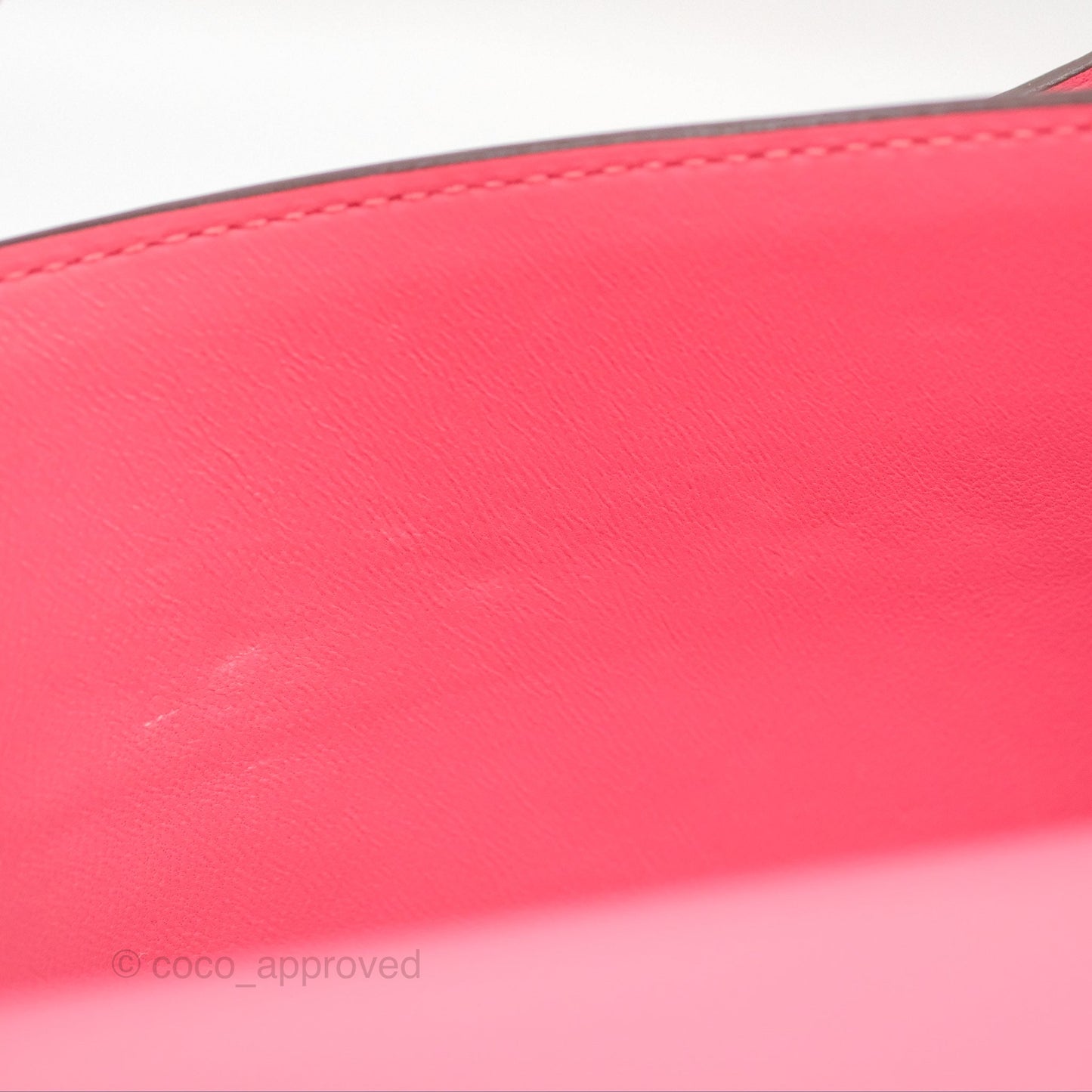 Hermès Constance Mini 18 Rose Azalee Evercolor Palladium Hardware