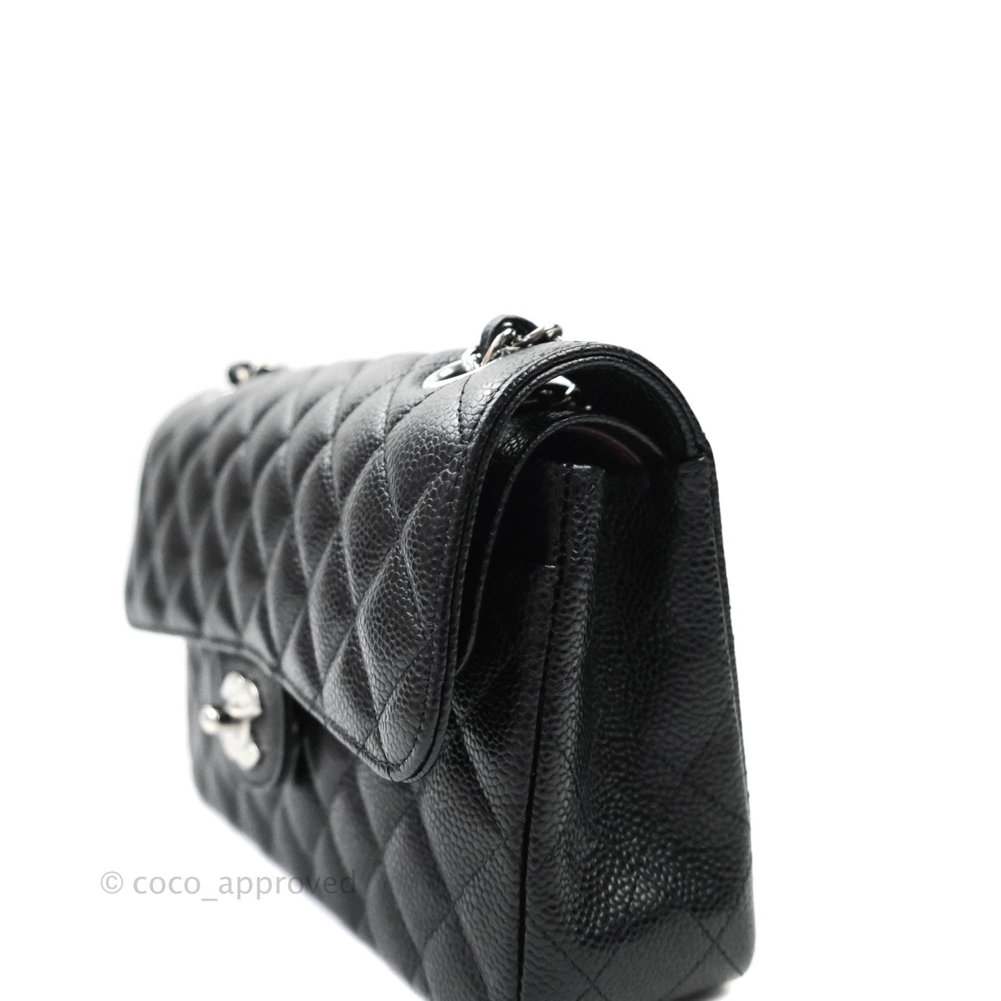 Chanel Classic Small S/M Flap Black Caviar Silver Hardware