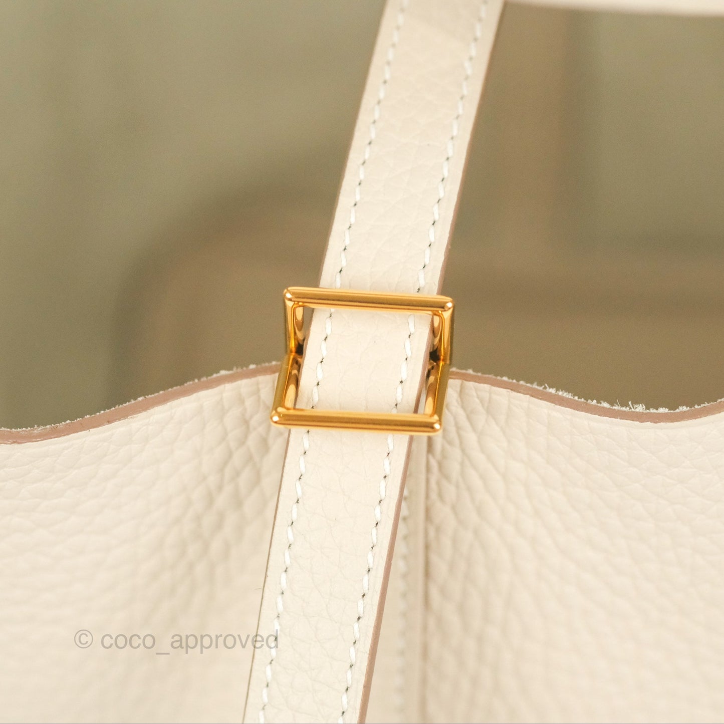 Hermès Picotin Lock 18 Craie Taurillon Clemence Gold Hardware