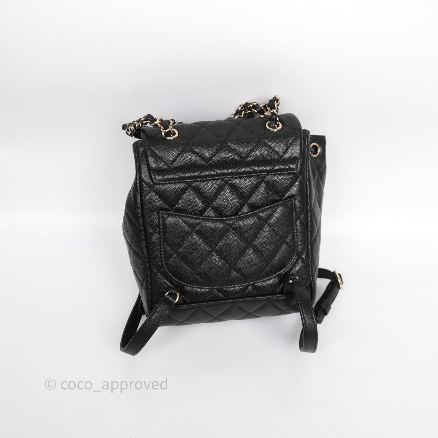 Chanel Urban Spirit Mini Black Caviar Backpack Gold Hardware