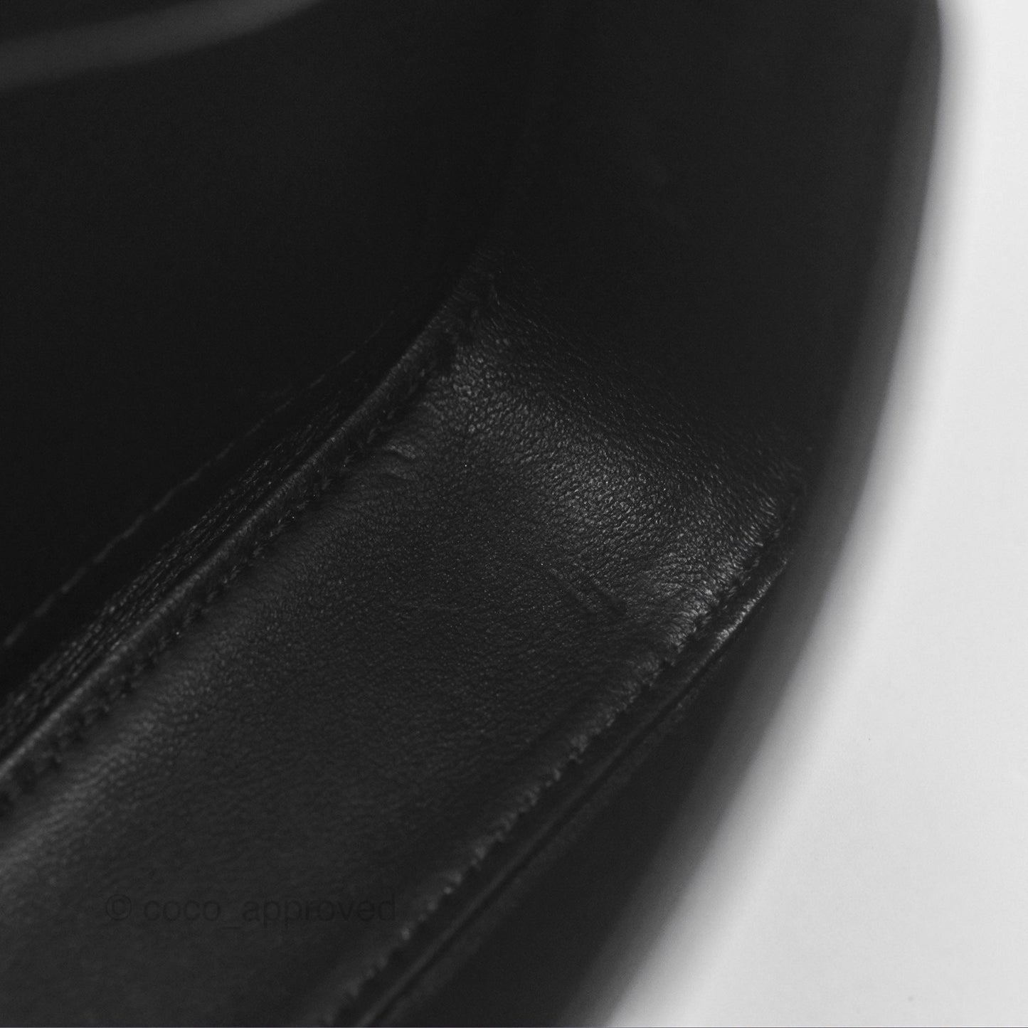 Celine Triomphe Shoulder Bag Black Calfskin