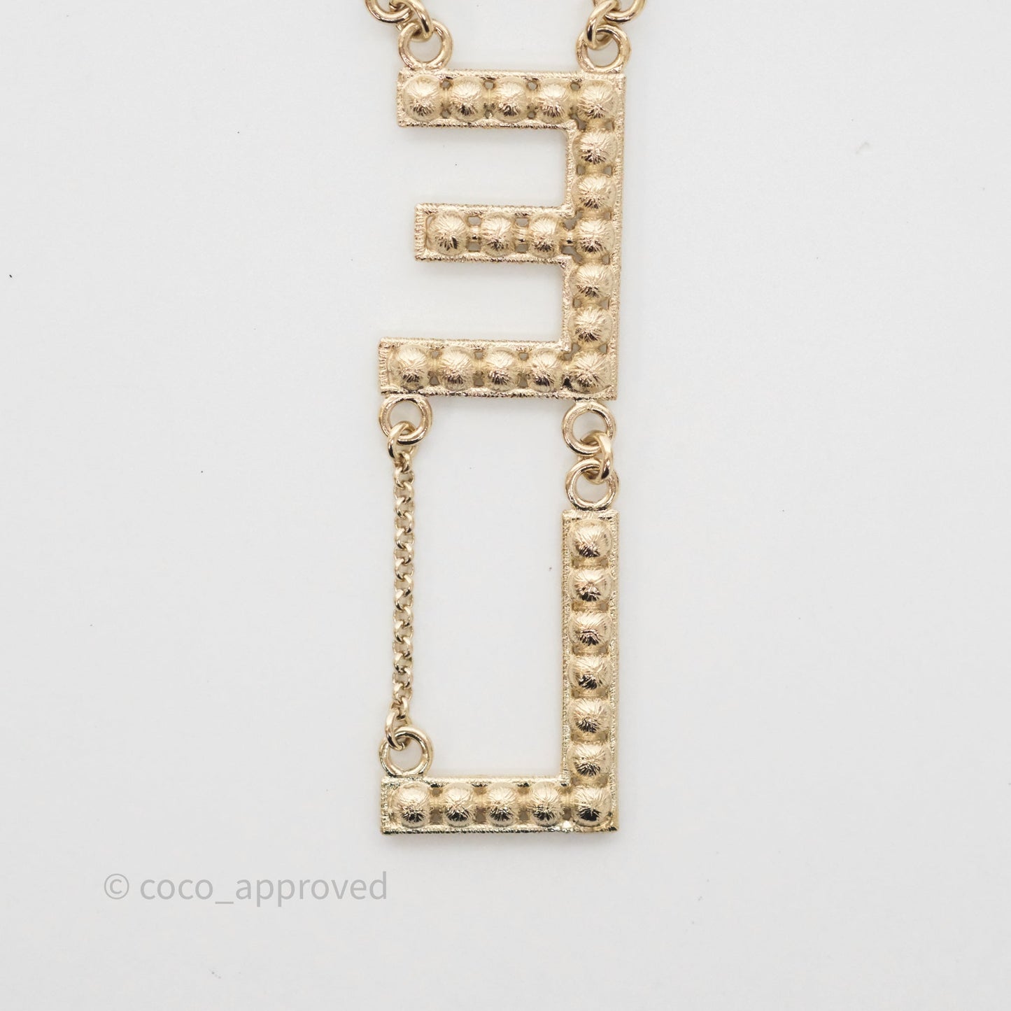 Chanel Crystal Cha-Nel Logo Drop Earrings Gold Tone 20V