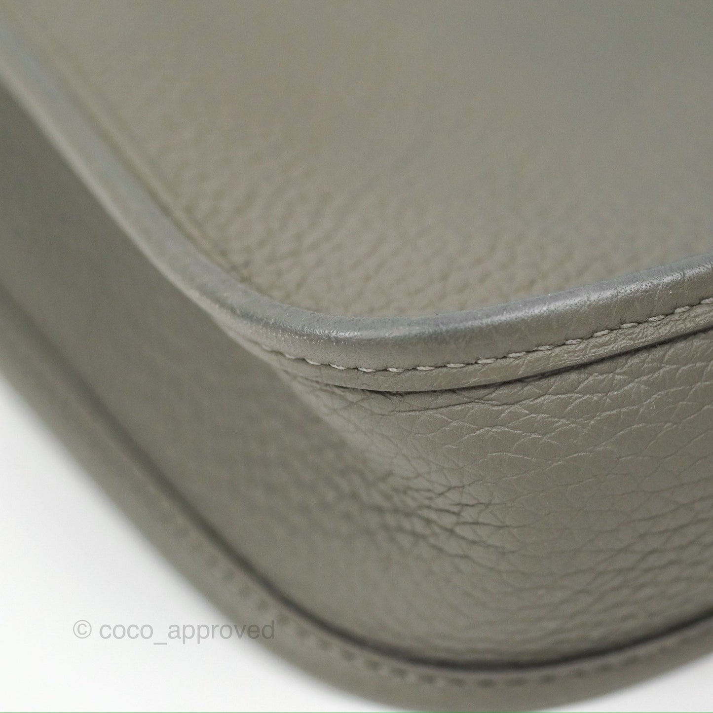 Hermès Mini Evelyne 16 Gris Meyer 0L Clemence Palladium Hardware