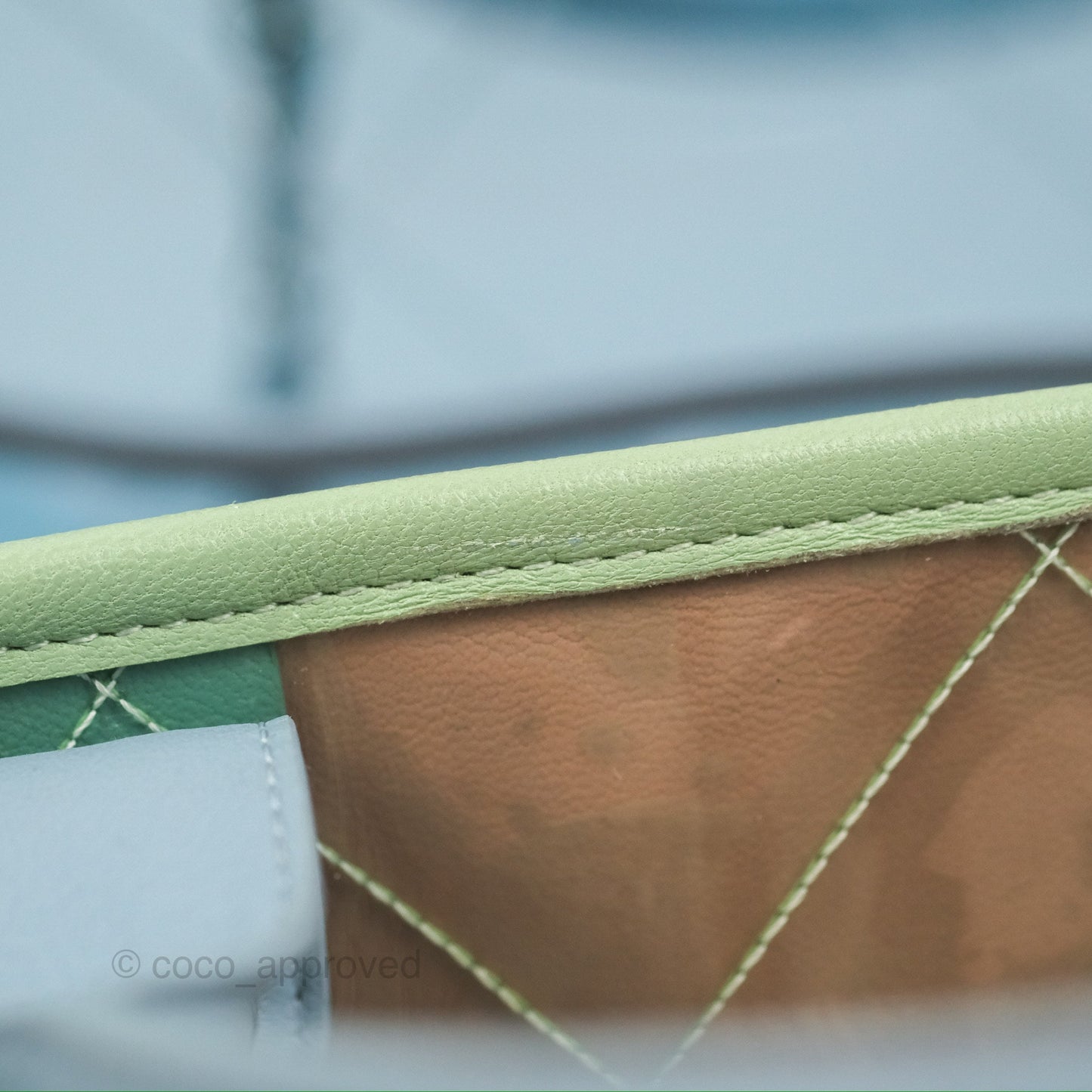 Chanel Coco Splash Blue/Green/Pink PVC Shopping Tote Bag