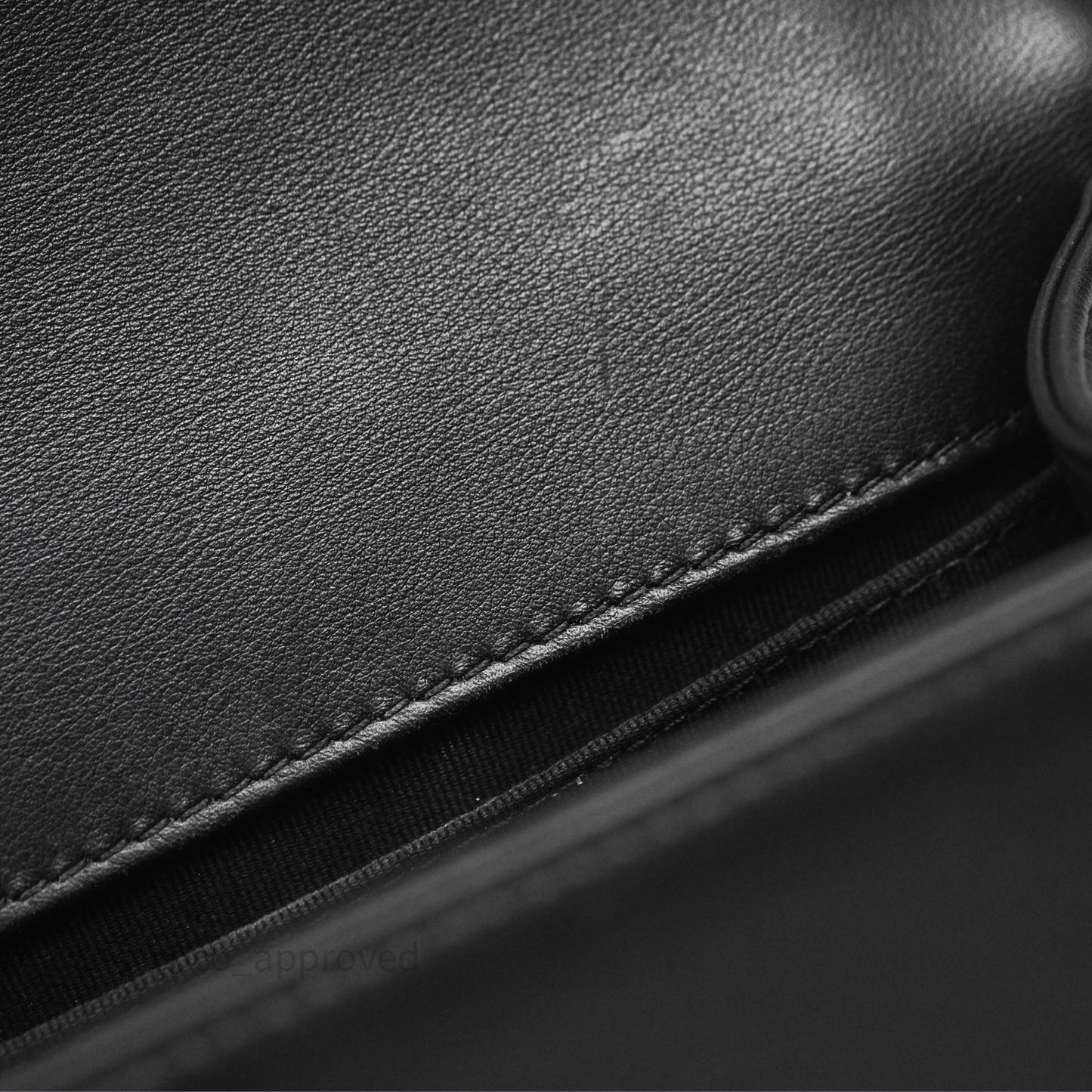 Chanel Small Boy Black Lambskin Aged Gold Hardware