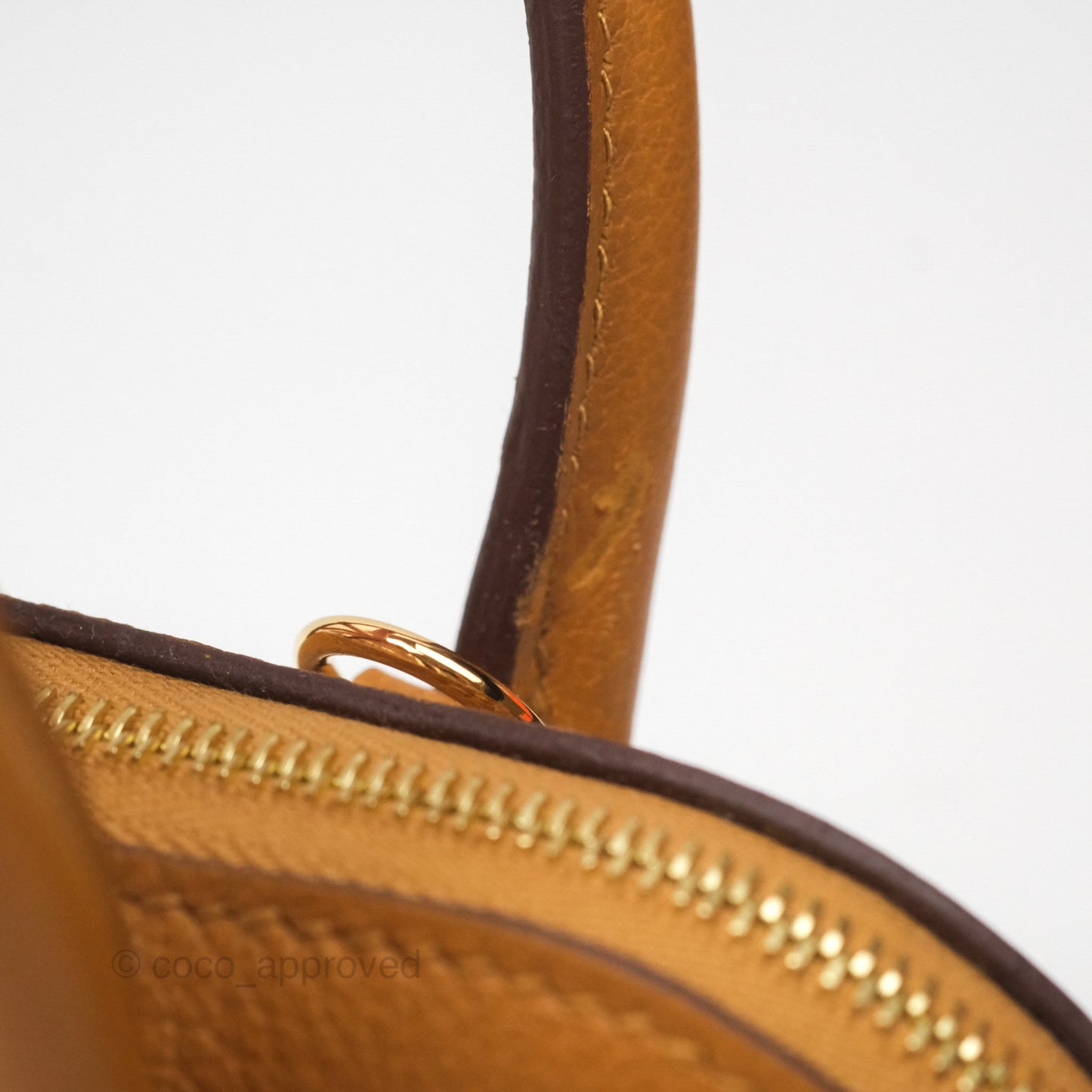 Hermès Bolide Mini 1923 Evercolor Caramel 28/ Mauve Pale 09 Gold Hardware