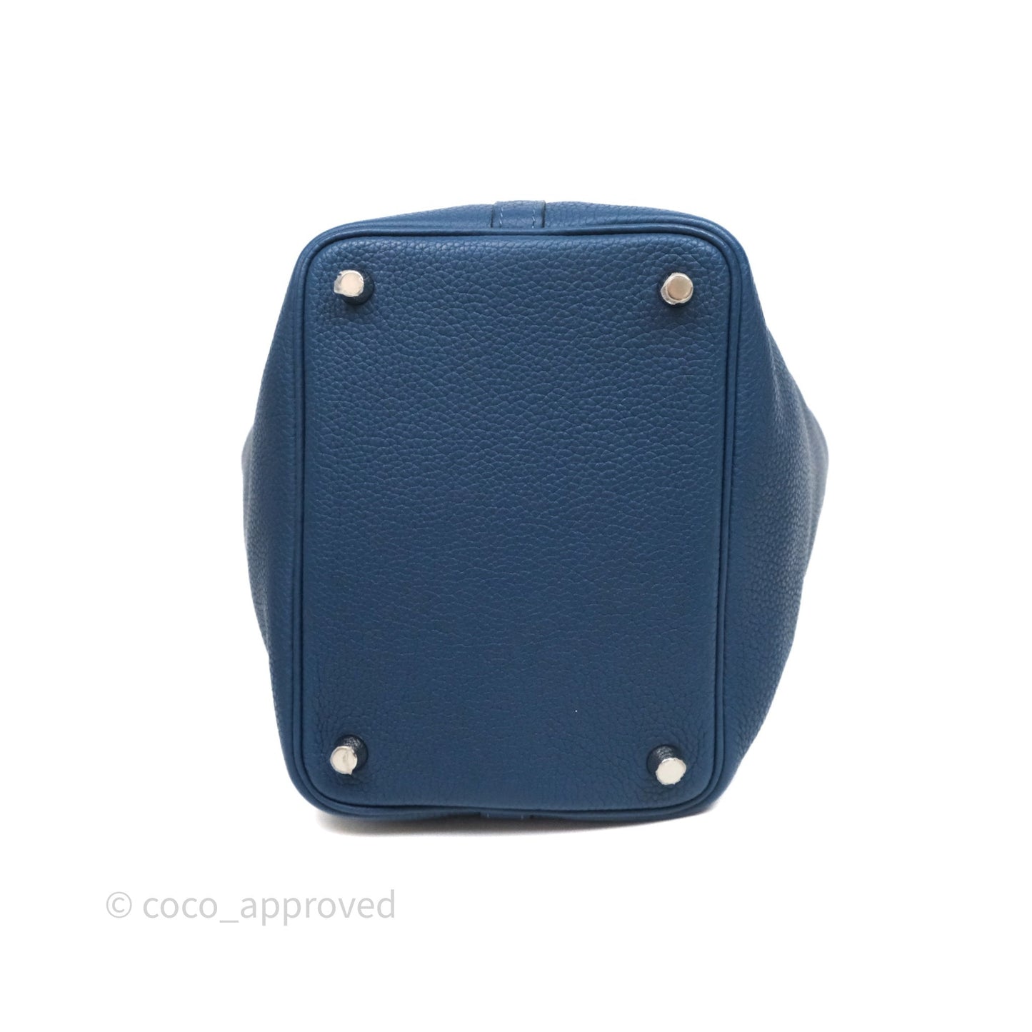 Hermès Picotin 18 Deep Blue S4 Clemence Palladium Hardware