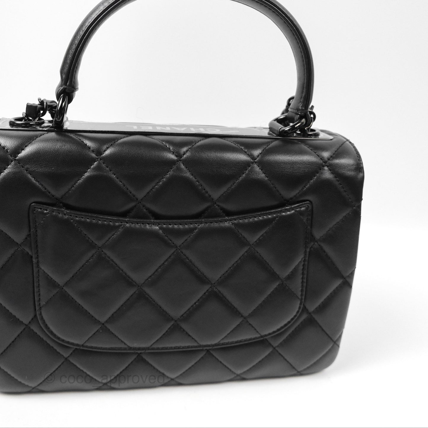Chanel Small Trendy CC So Black Lambskin