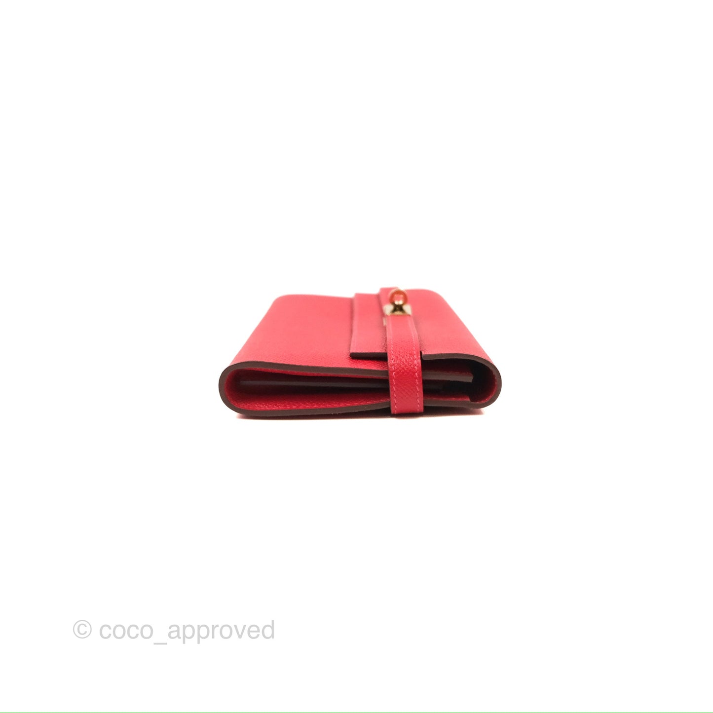 Hermès Kelly Wallet Rouge Casaque Epsom Gold Hardware