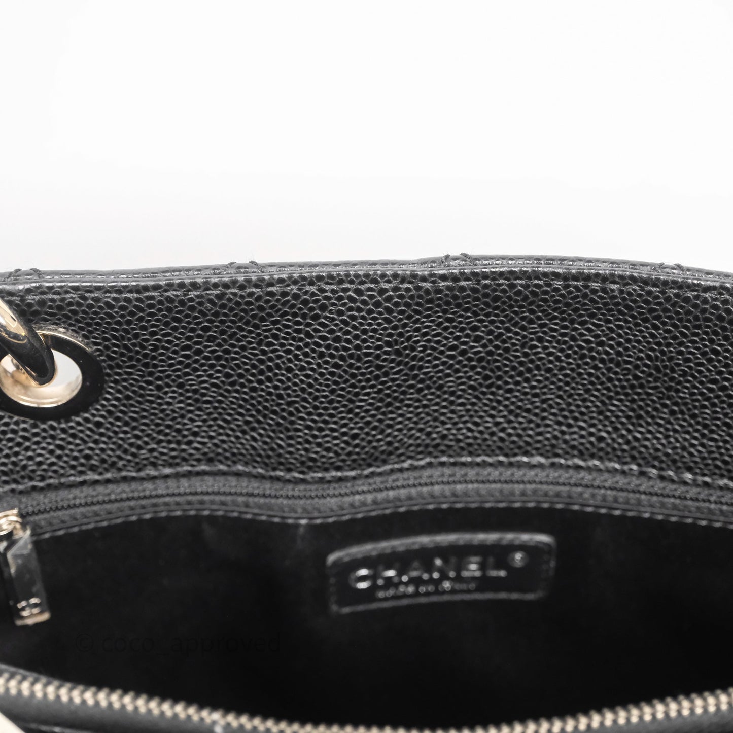 Chanel GST Black Caviar Silver Hardware