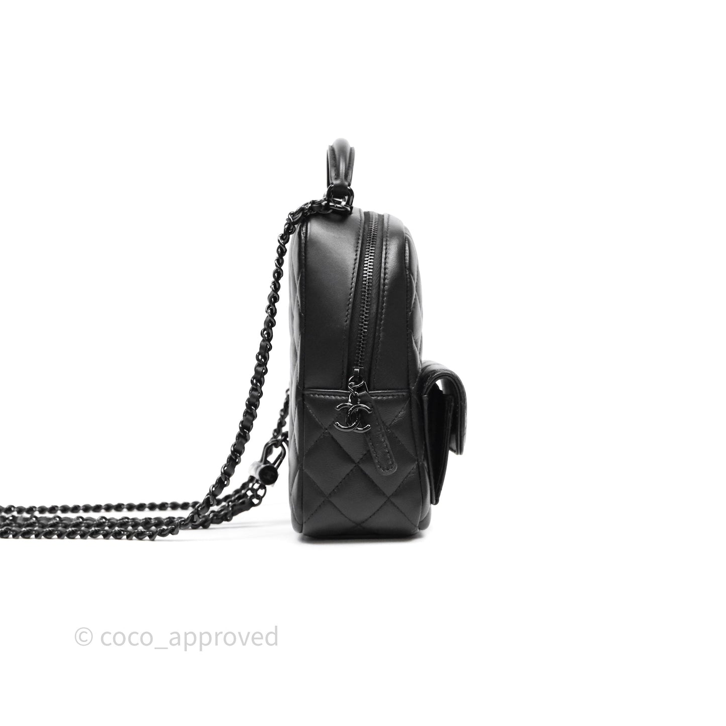 Chanel Classic Mini Backpack So Black Lambskin
