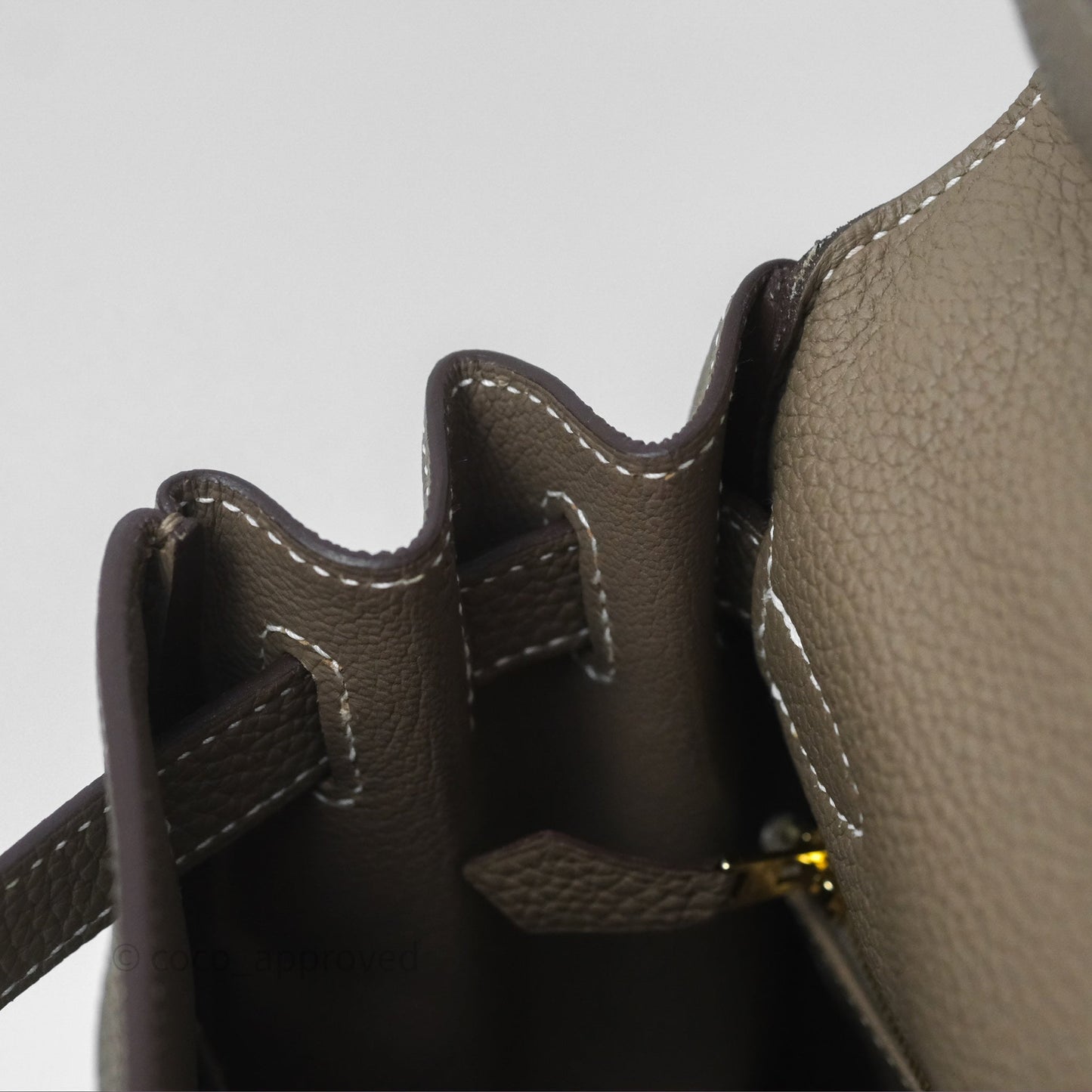 Hermès Kelly II 28 Retourne Etoupe 18 Togo Gold Hardware