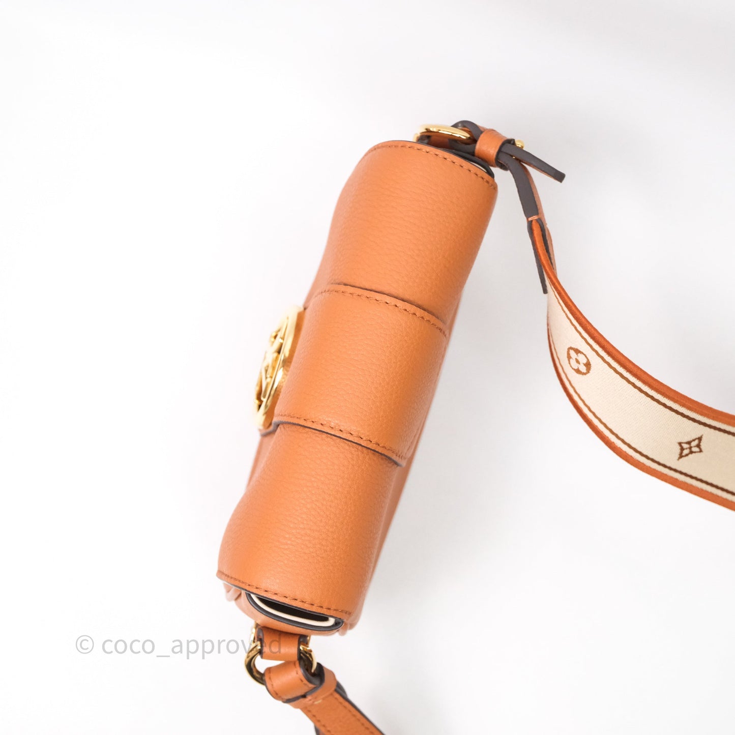 Louis Vuitton Pont 9 Soft PM Brown Grained Calfskin Gold Hardware