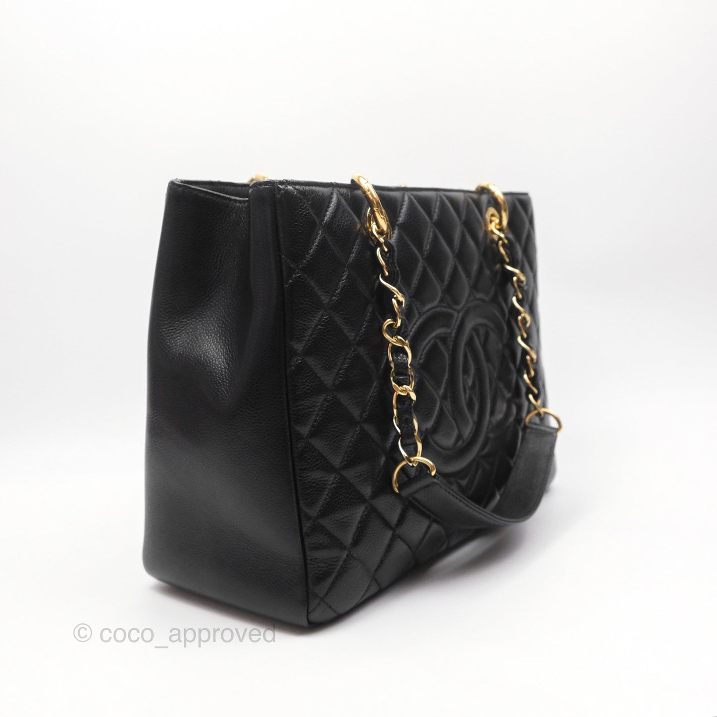 Chanel GST Black Caviar Gold Hardware