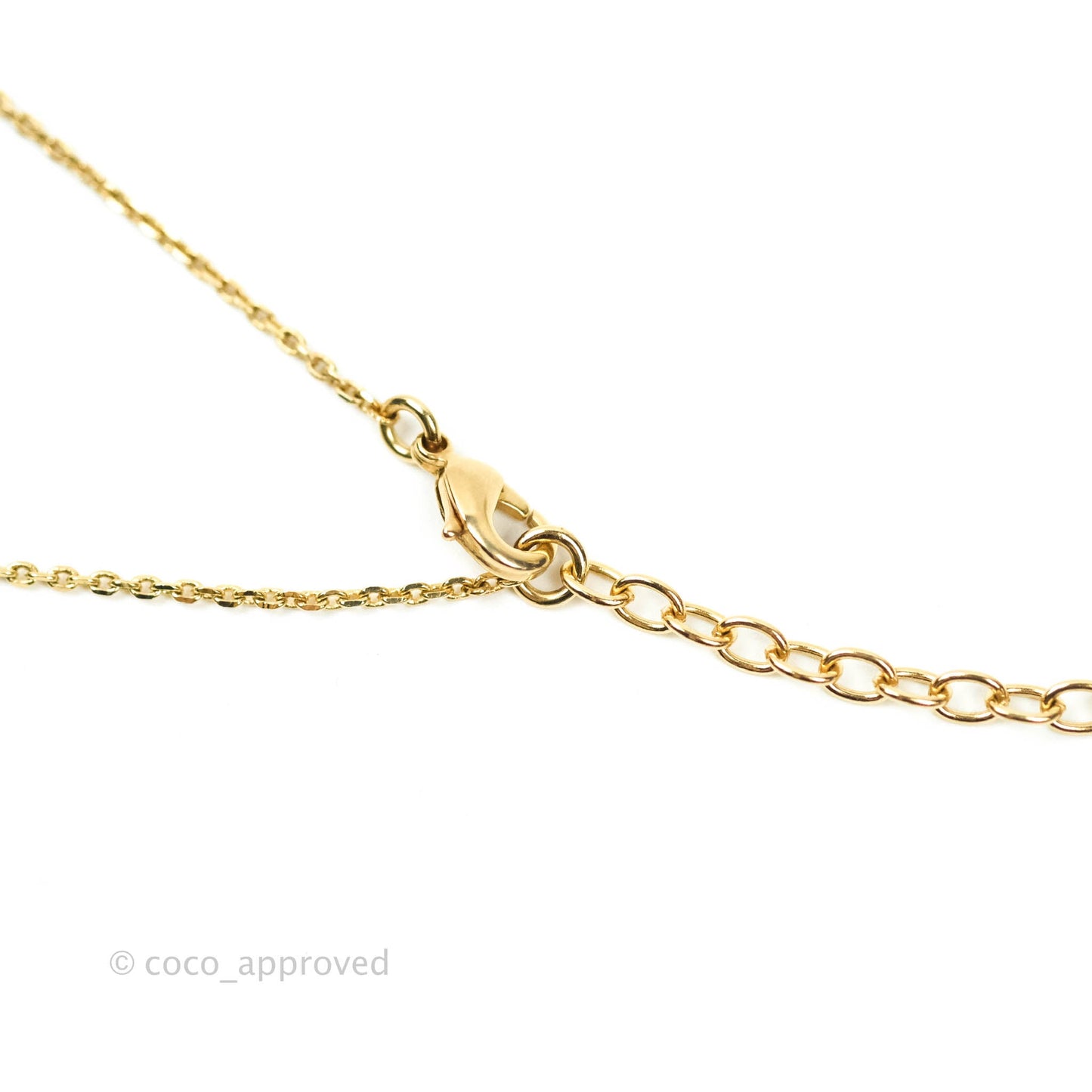Chanel CC Pearl Necklace Gold Tone 20B