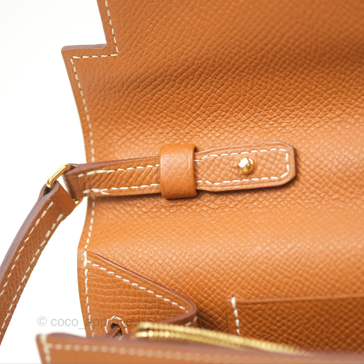 Hermès Kelly To Go Wallet Gold Epsom Gold Hardware