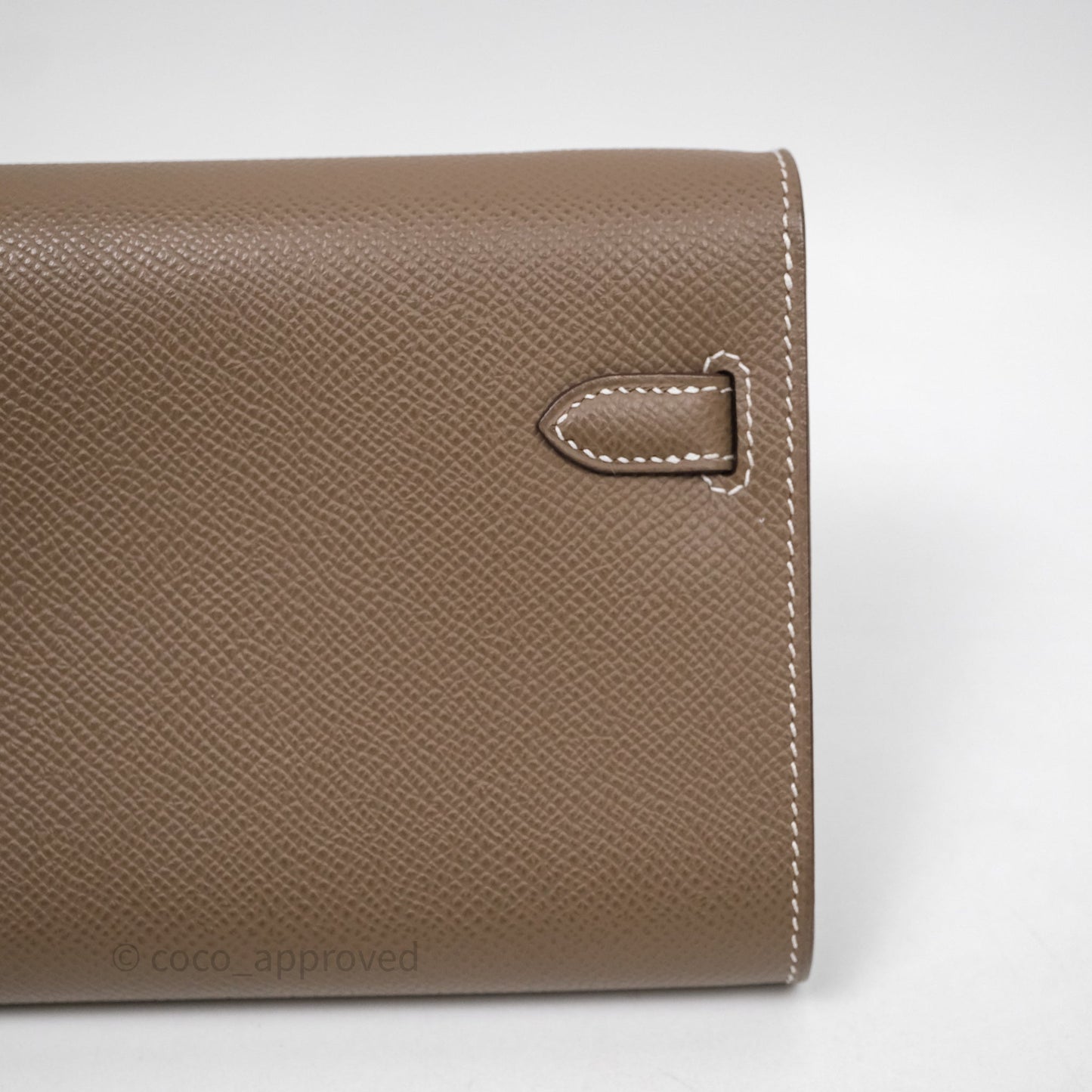 Hermès Kelly To Go Wallet Etoupe 18 Epsom Gold Hardware