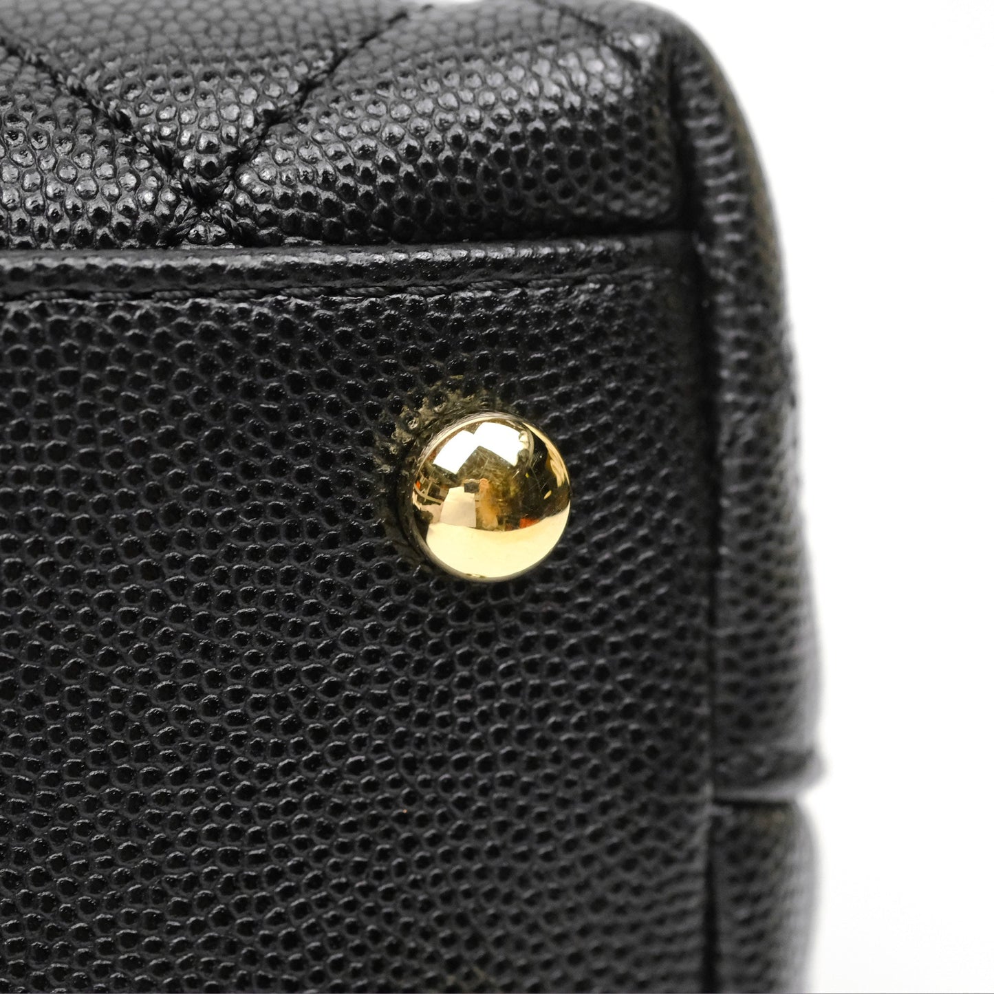 Chanel Small Coco Handle Black Caviar Gold Hardware
