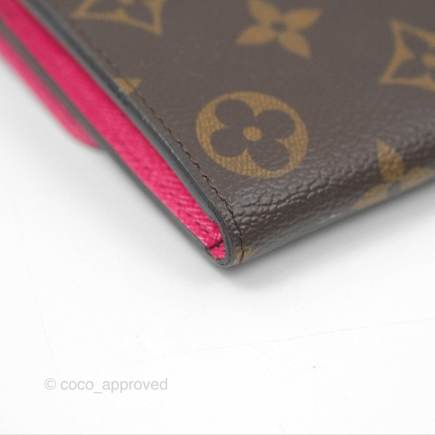 Louis Vuitton Emilie Wallet Monogram Canvas Fuchsia Pink