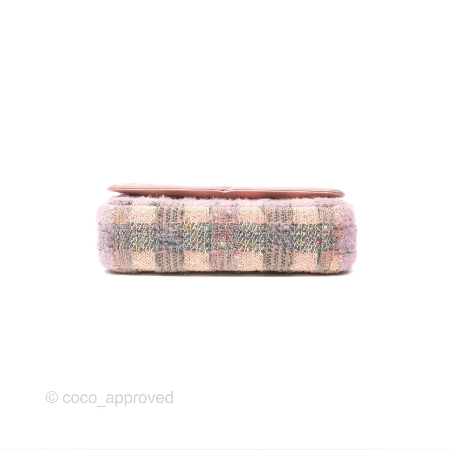 Chanel Small CC Filigree Flap Pink Tweed