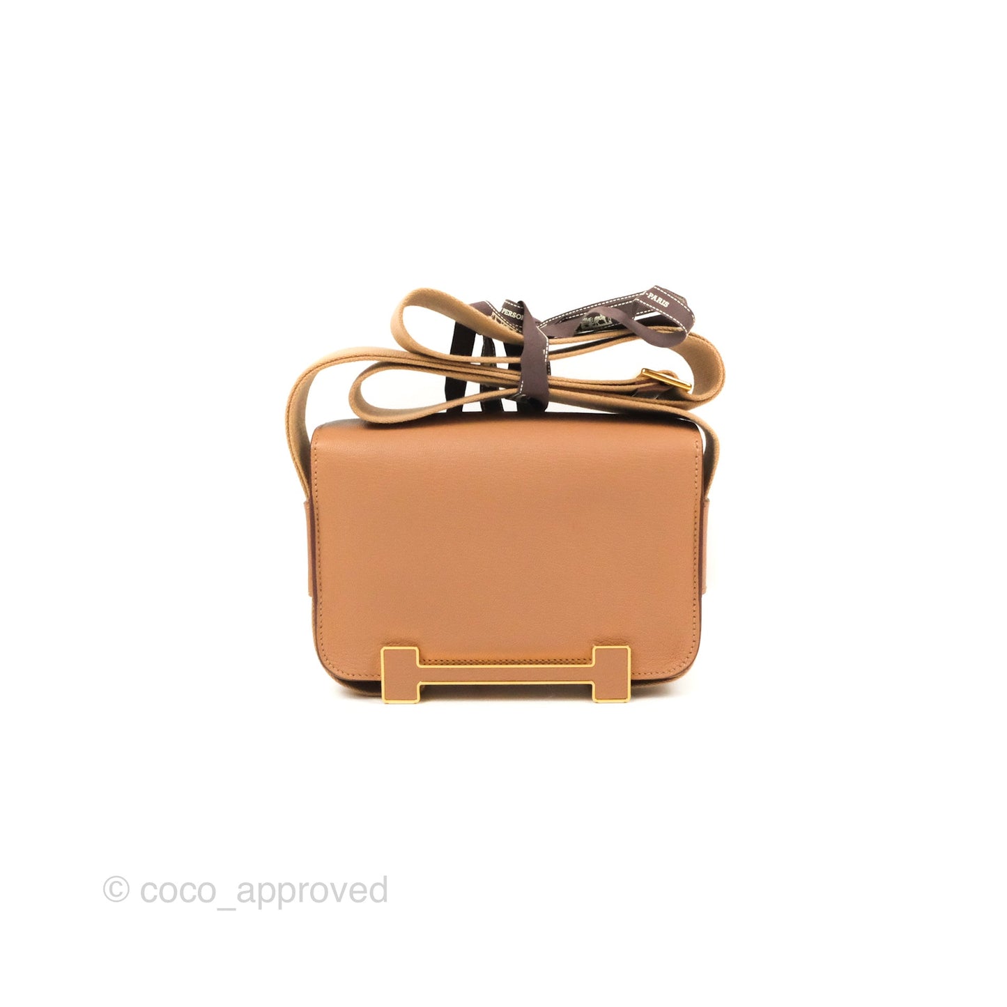 Hermès Geta Bag Chai 0M Quebracho 2J Gold Hardware