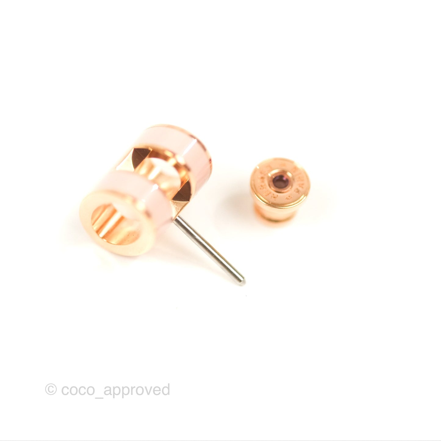 Hermès Pop H Earrings Rose Dragee Rose Gold Hardware
