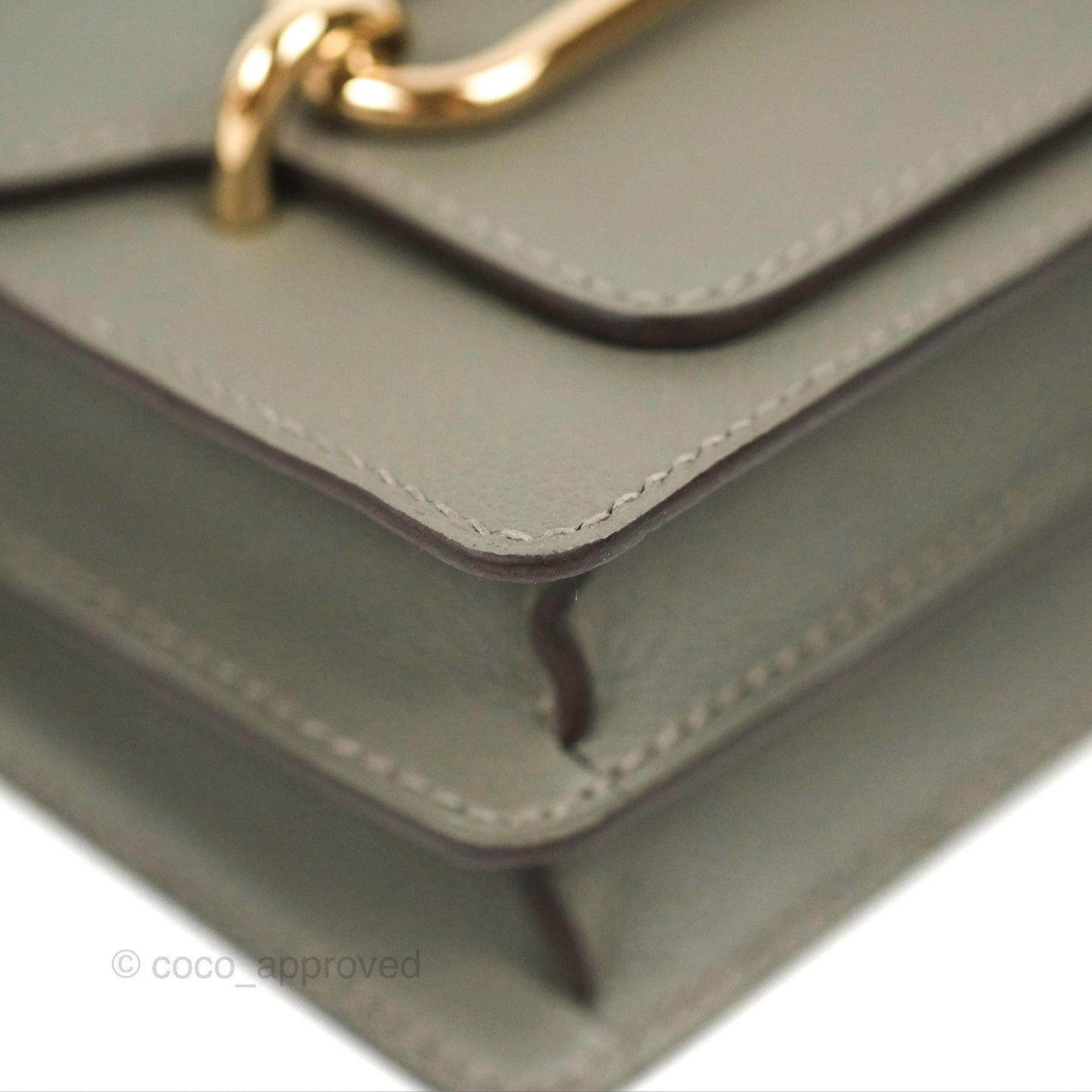 Hermès Roulis Mini 18 Gris Meyer 0L Evercolor Permabrass Hardware