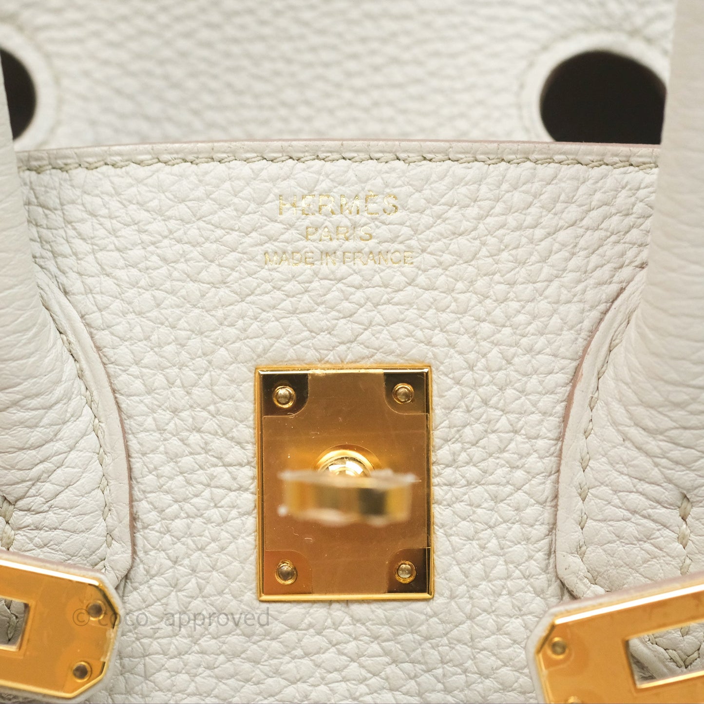 Hermès Birkin 25 Retourne Beton Togo Gold Hardware