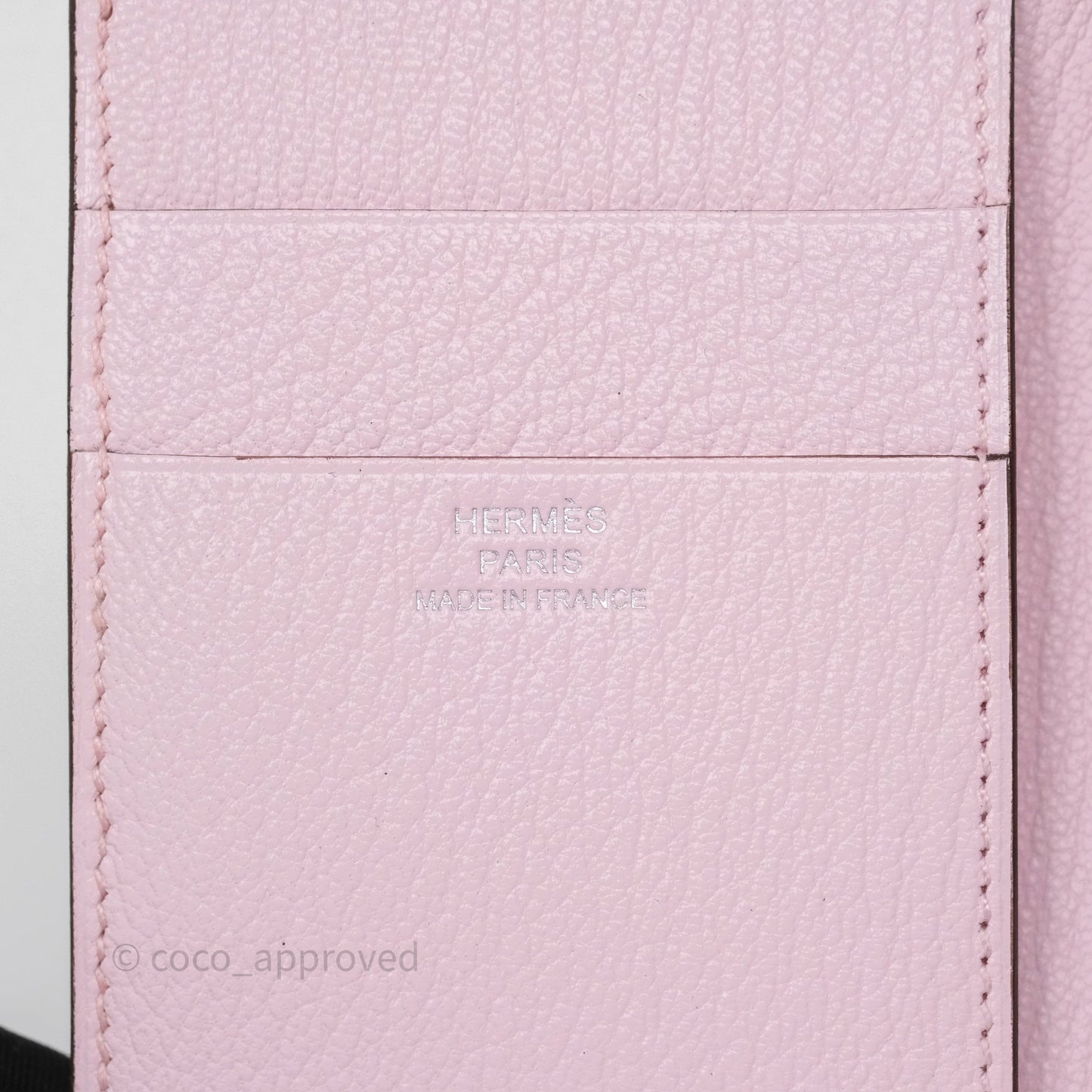 Hermes Bearn Trifold Compact Wallet Rose Darling M7 Chevre Mysore Palladium Hardware