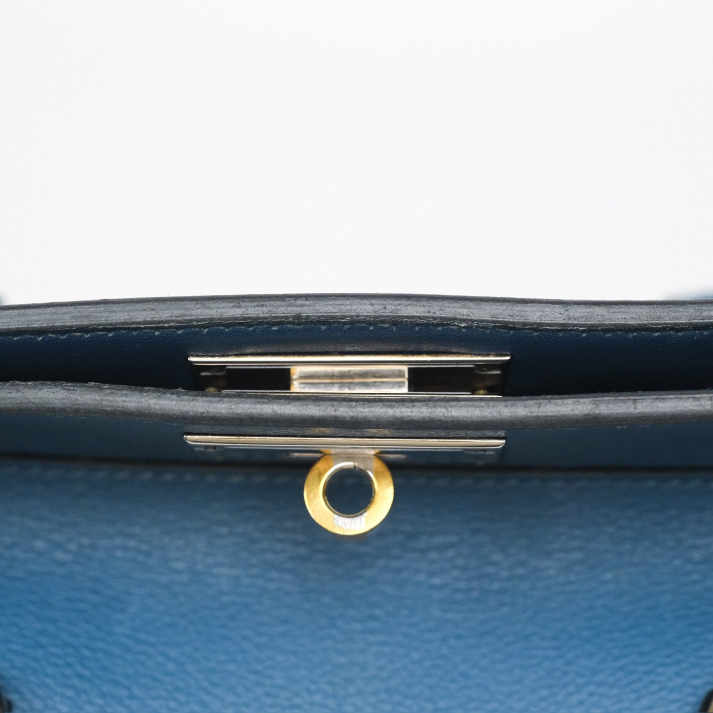 Hermès ToolBox 20 Bleu Cobalt 7C Evercolor Palladium Hardware