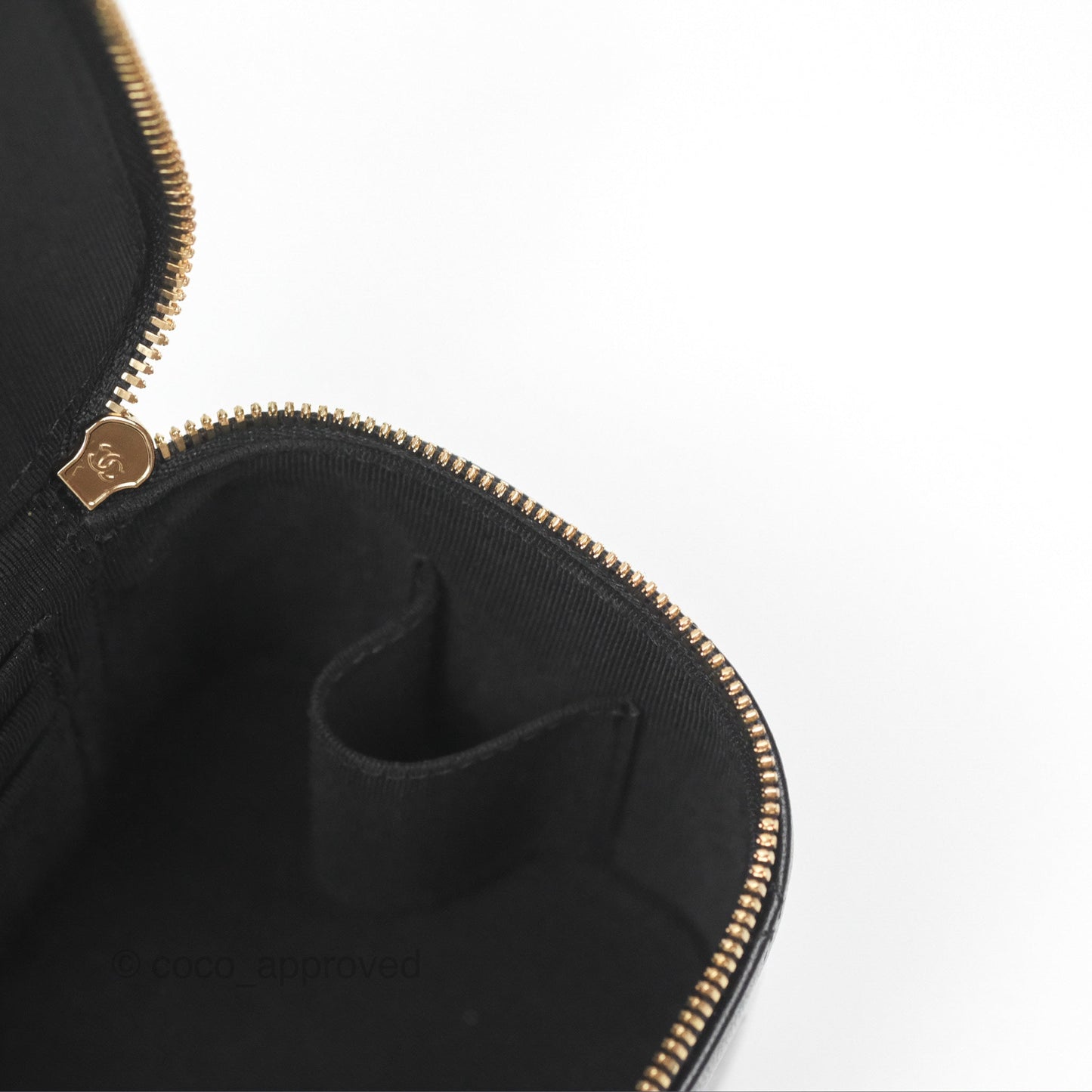 Chanel Vanity With Chain Black Goatskin Mixed Hardware
