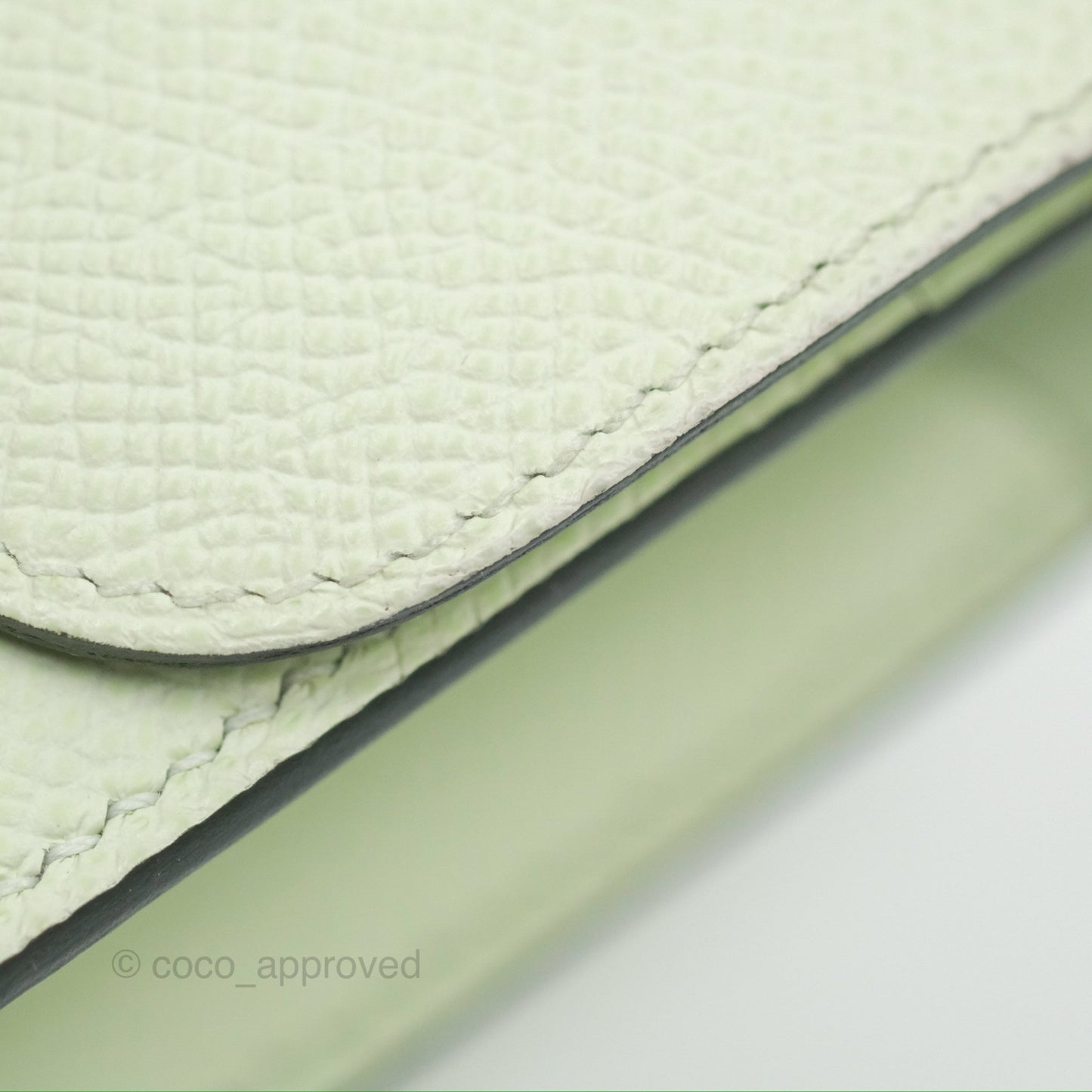 Hermès Constance To Go Wallet Vert Fizz Epsom Palladium Hardware