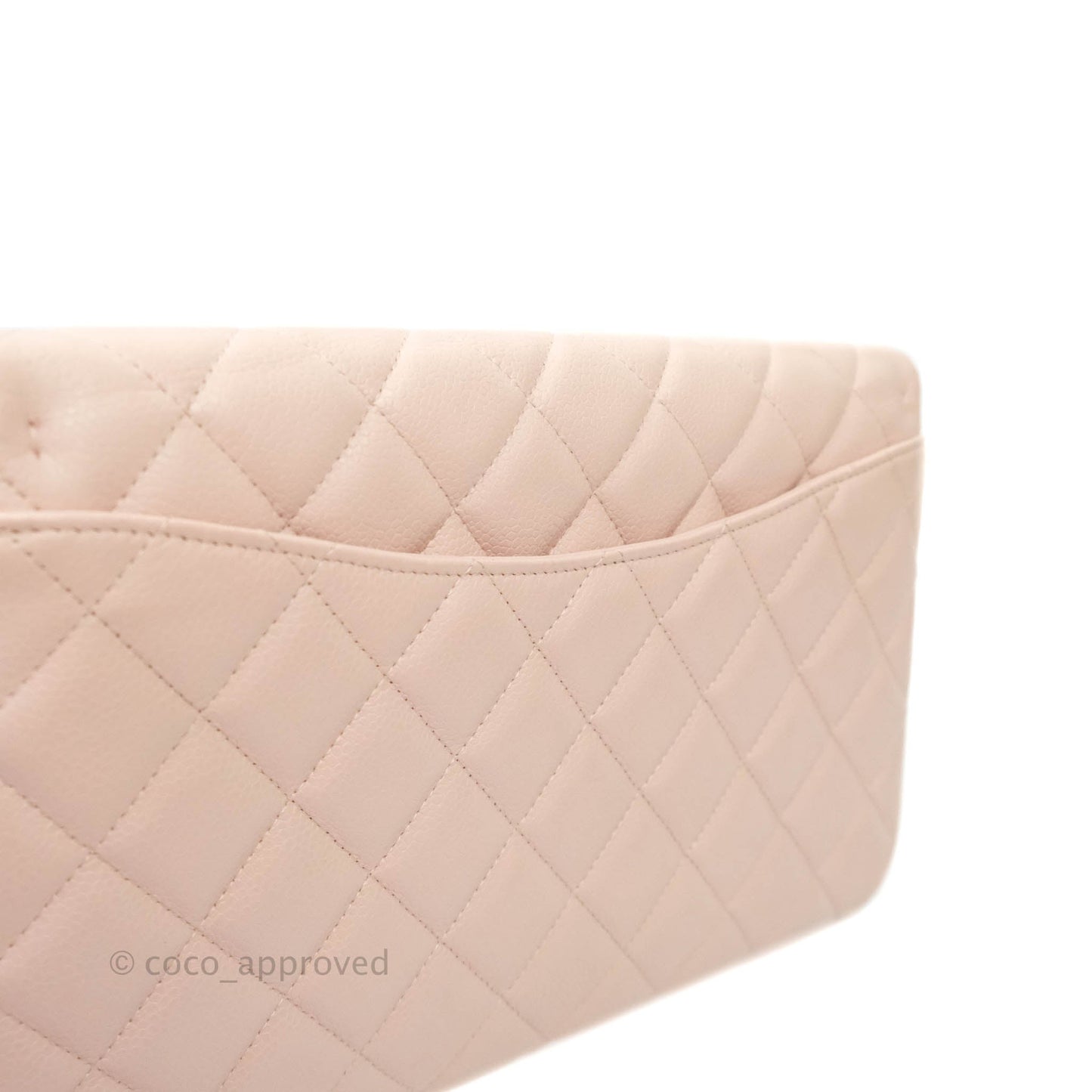 Chanel Quilted Clutch with Chain Sakura Pink Silver Hardware