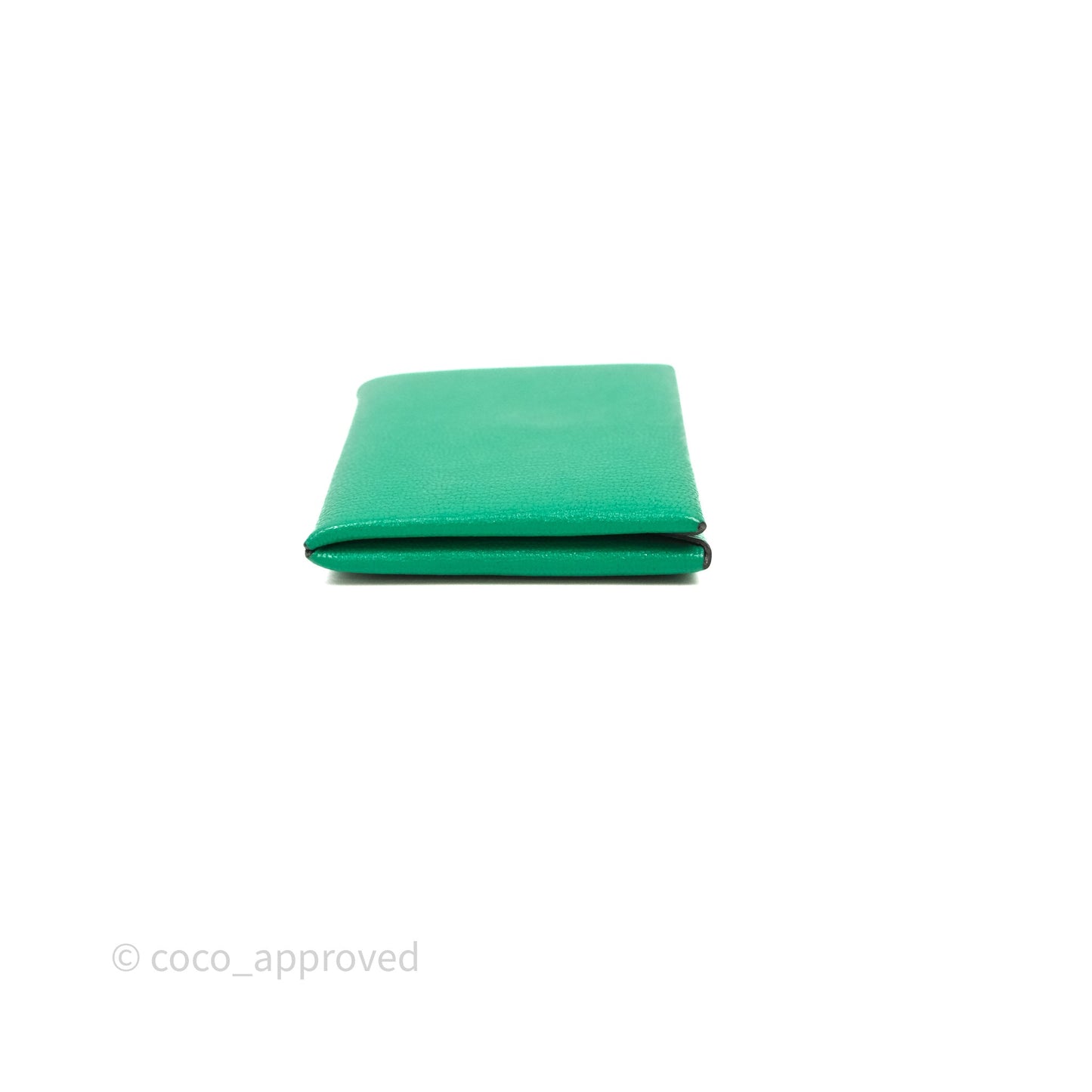 Hermès Calvi Verso Card Holder Vert Mysore