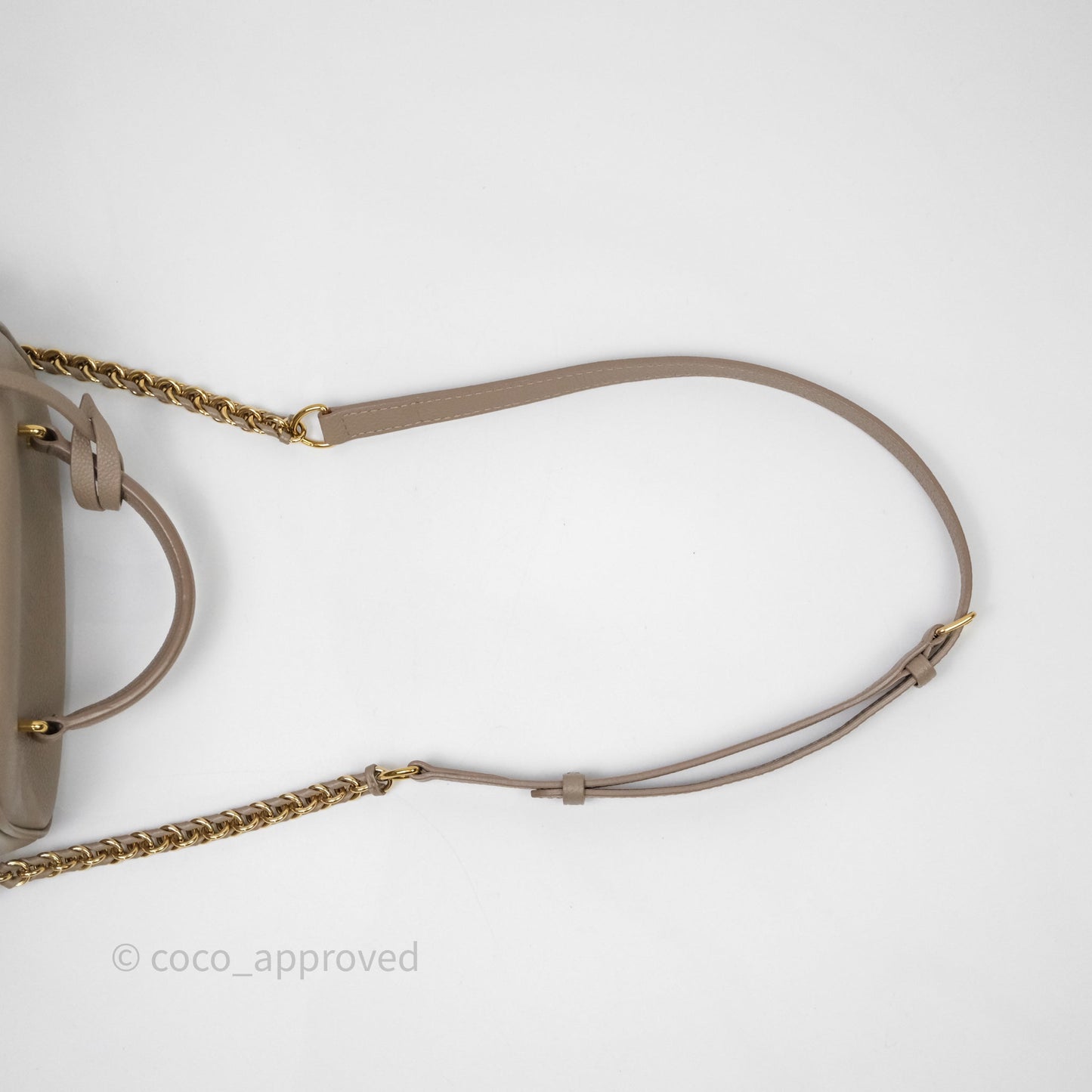 Louis Vuitton Monogram Empreinte Tourterelle Vanity PM Beige Gold Hardware