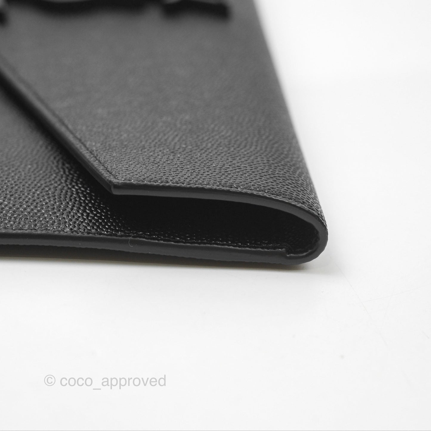 Saint Laurent Uptown Black Monogram Pouch Clutch